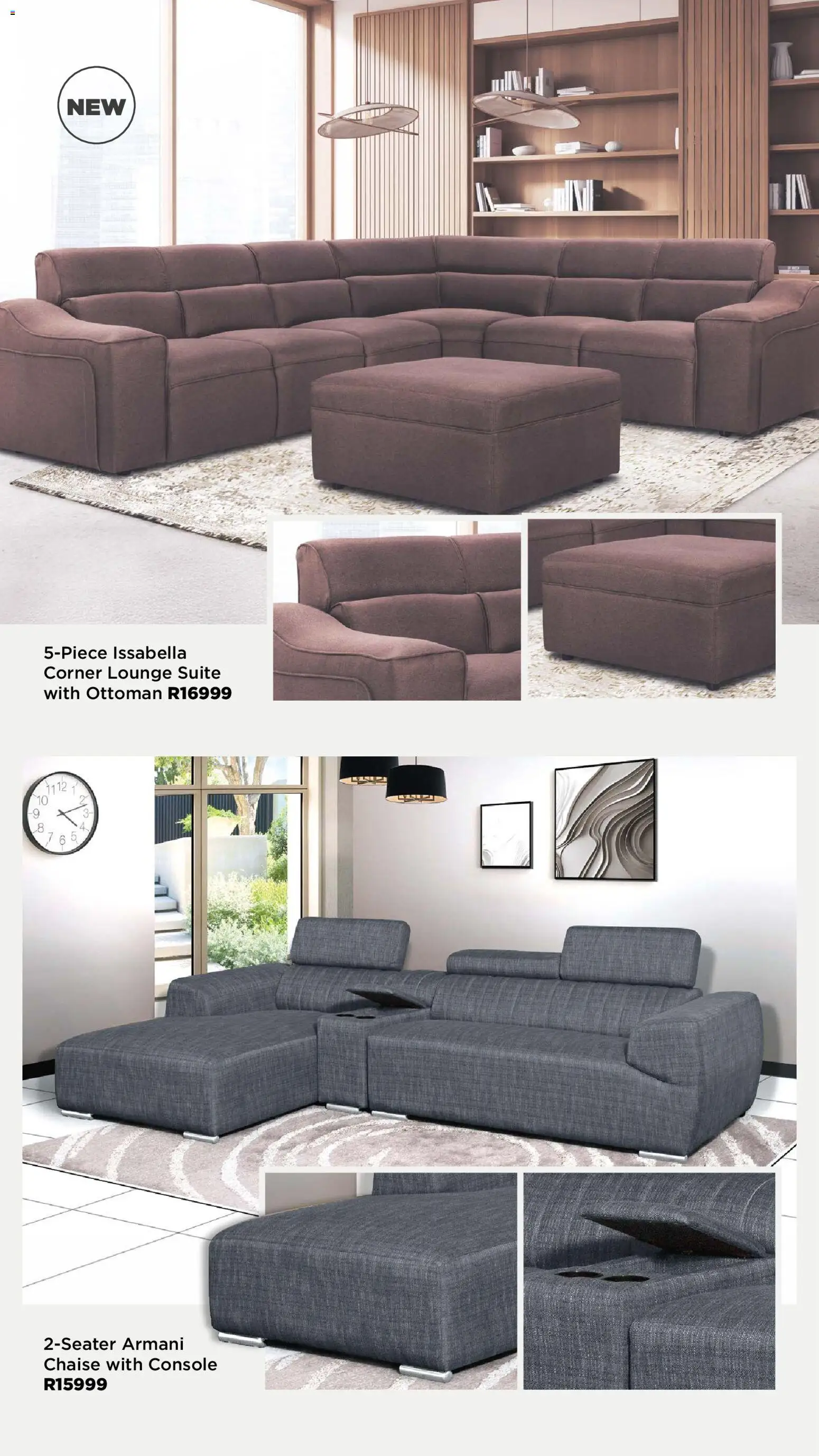 New House and Home catalogue – valid from 17.11.2025 | Page: 8 | Products: Lounge suite, Ottoman, Chaise