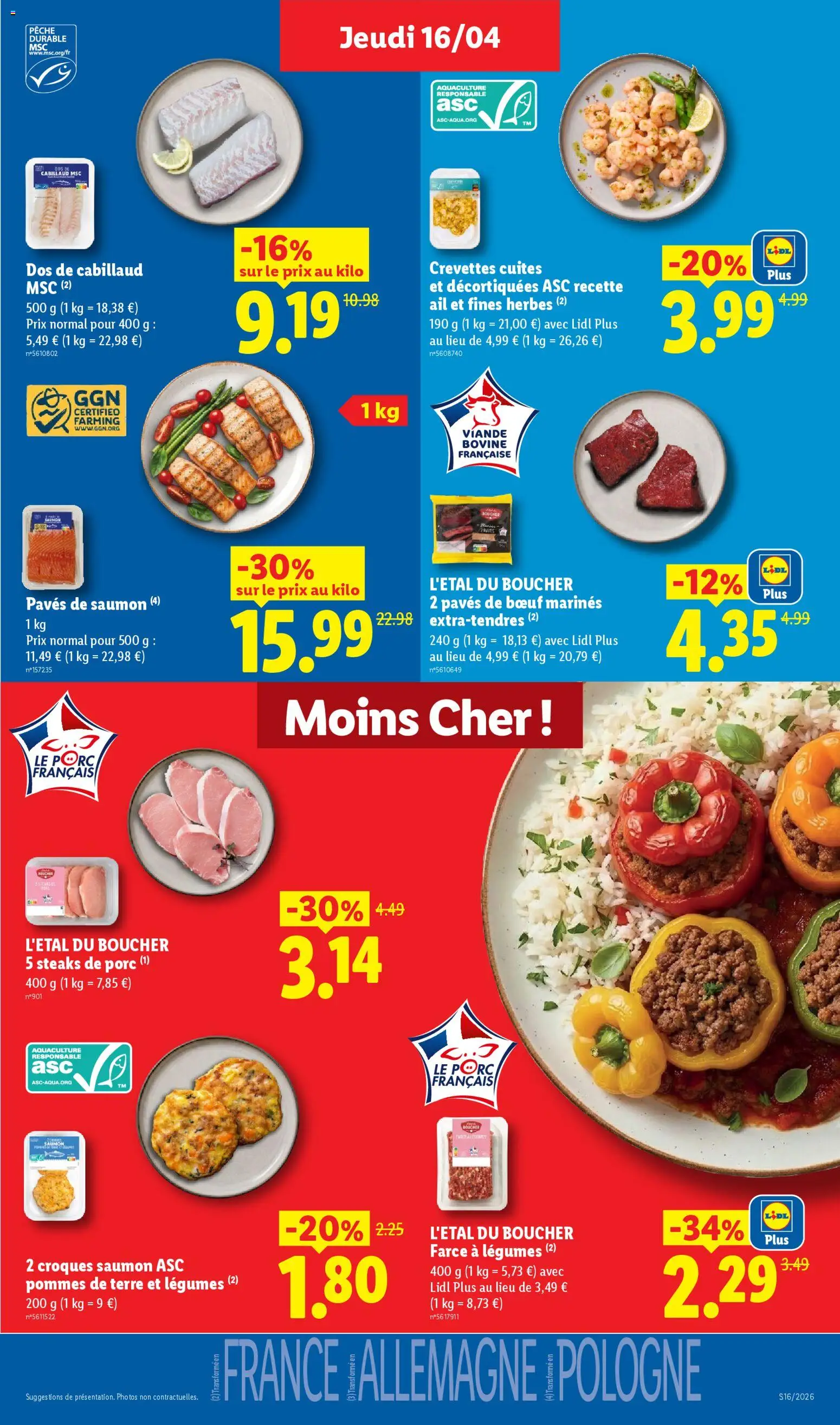 {H1} | Page: 7 | Produits: Viande, Porc, Pommes, Pommes de terre