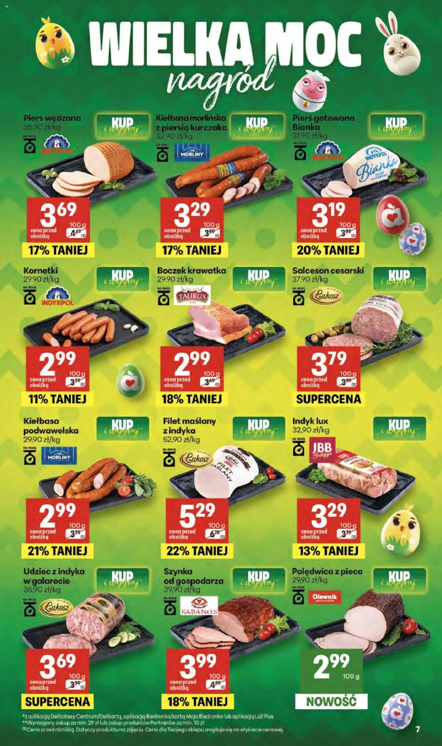 Delikatesy Centrum gazetka - Sklepy Własne od 02.04.2026 | Strona: 7 | Produkty: Kiełbasa, Szynka, Delikatesy, Boczek