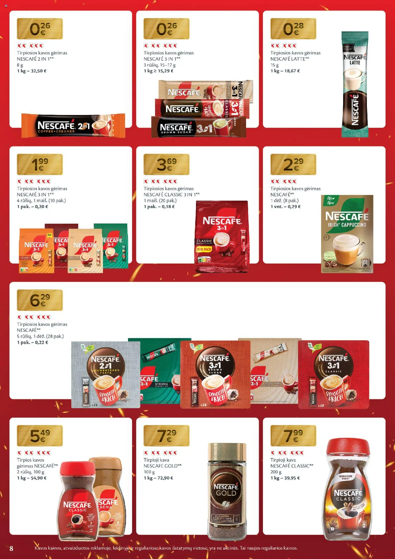 MAXIMA akcijos nuo 11.11.2025 | Puslapis: 8 | Prekių: Tirpioji kava, Kava