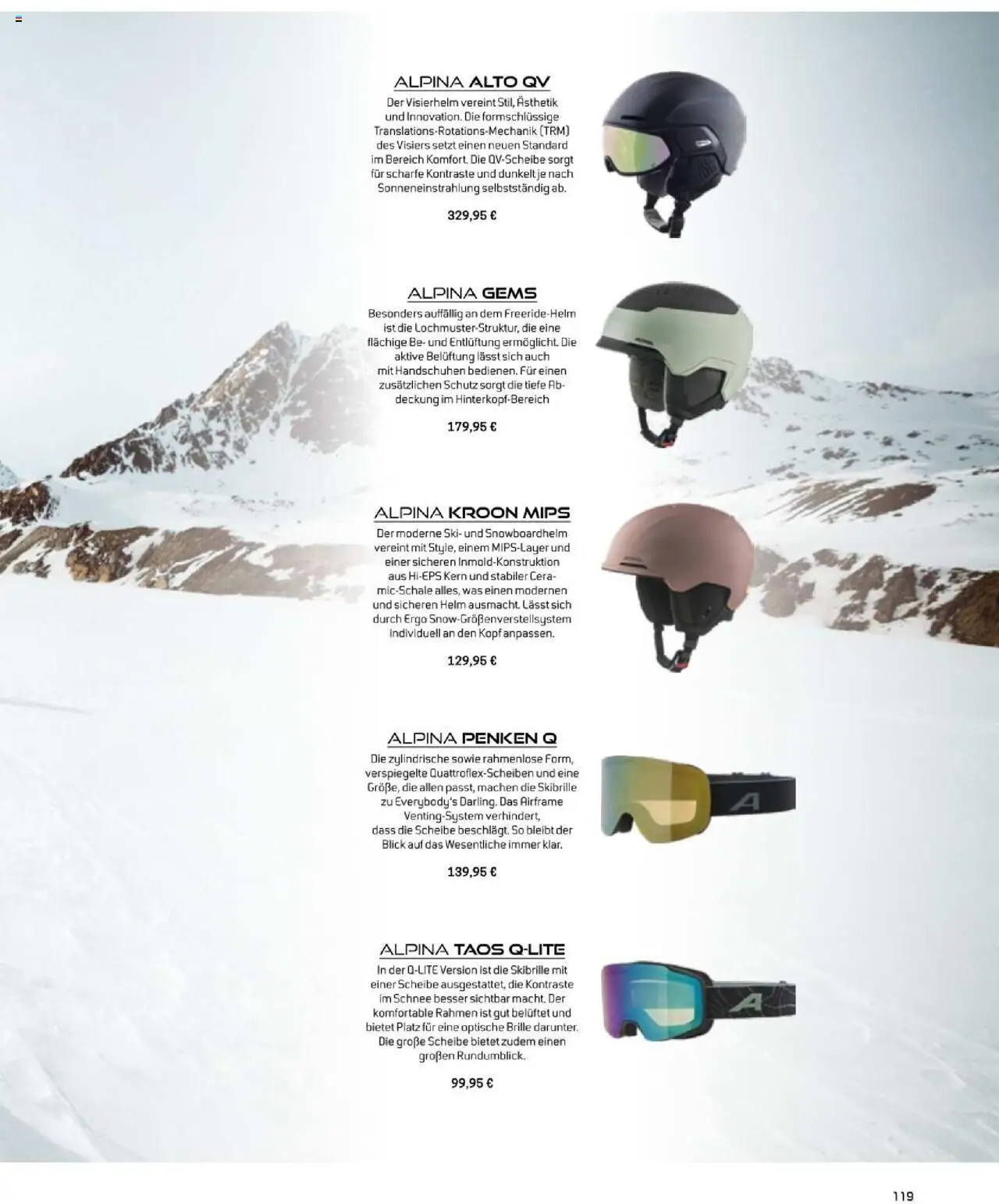 Sport2000 Prospekt Home of Schnee erleben – gültig ab 23.09.2025 | Seite: 119 | Produkte: Ski, Brille