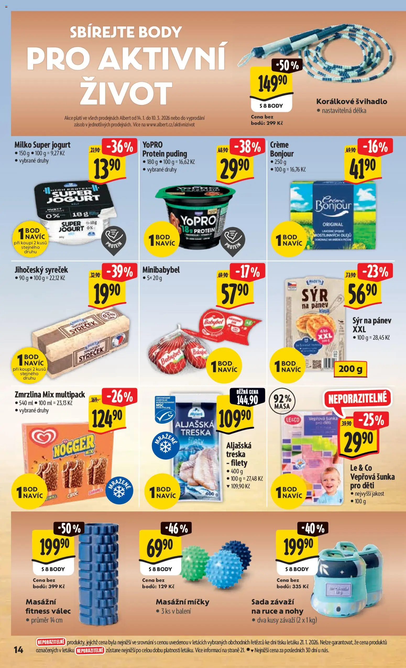 Albert leták - Hypermarket od 28.01.2026 | Strana: 21 | Produkty: Jogurt, Treska, Zmrzlina, Filet