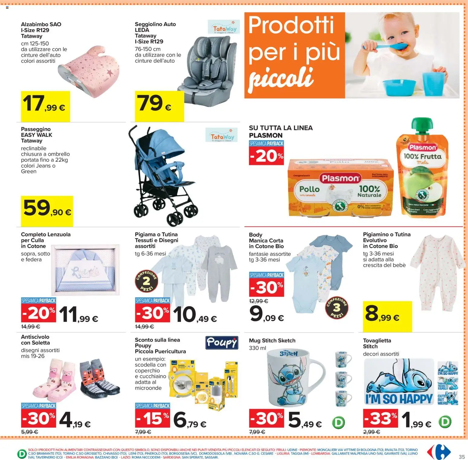 Volantino Carrefour del 17.02.2026 | Pagina: 35 | Prodotti: Pollo, Pigiama, Ombrello, Federa
