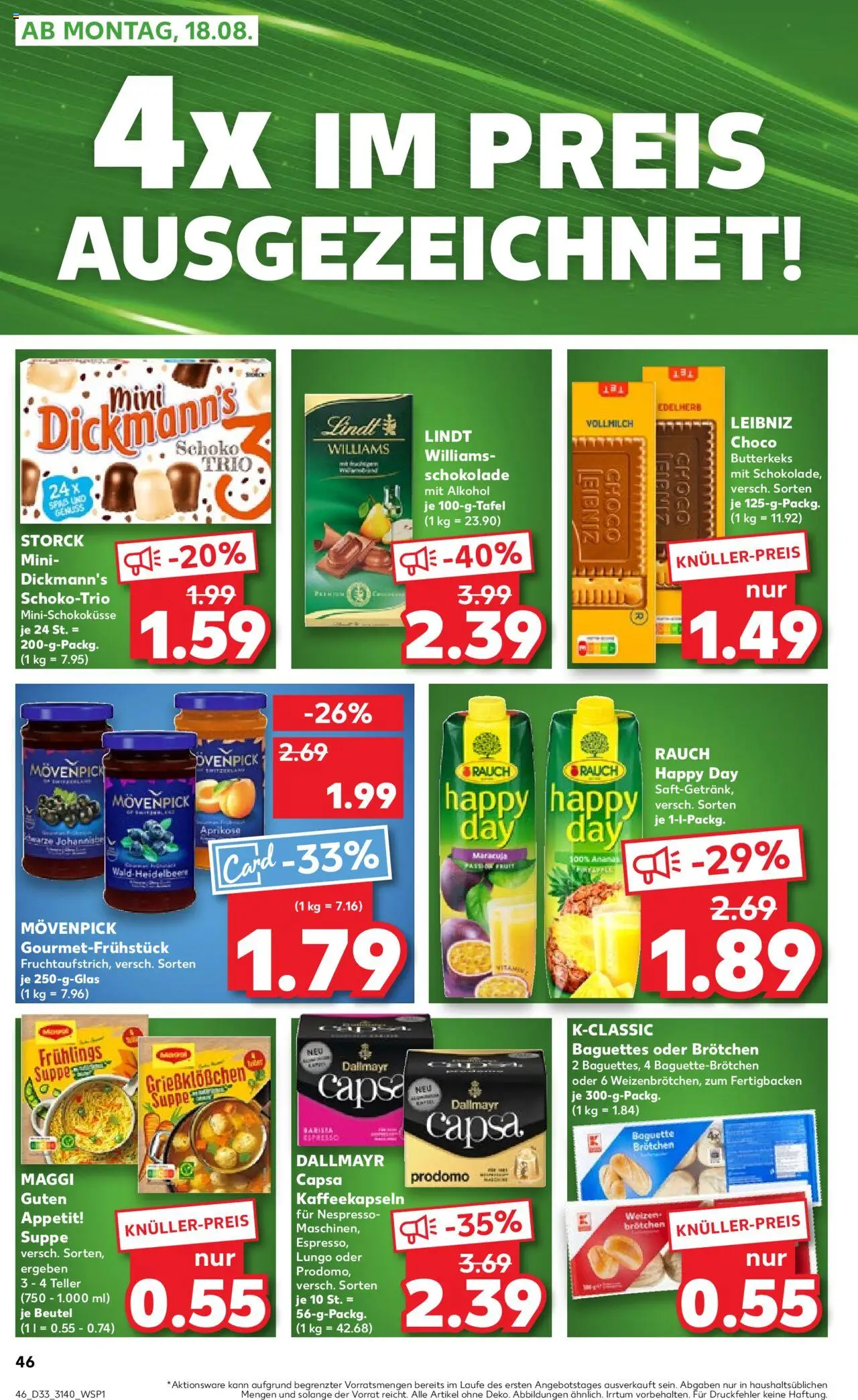 | Pagina: 46 | Producten: Baguette, Gyömbér shot, Fruit