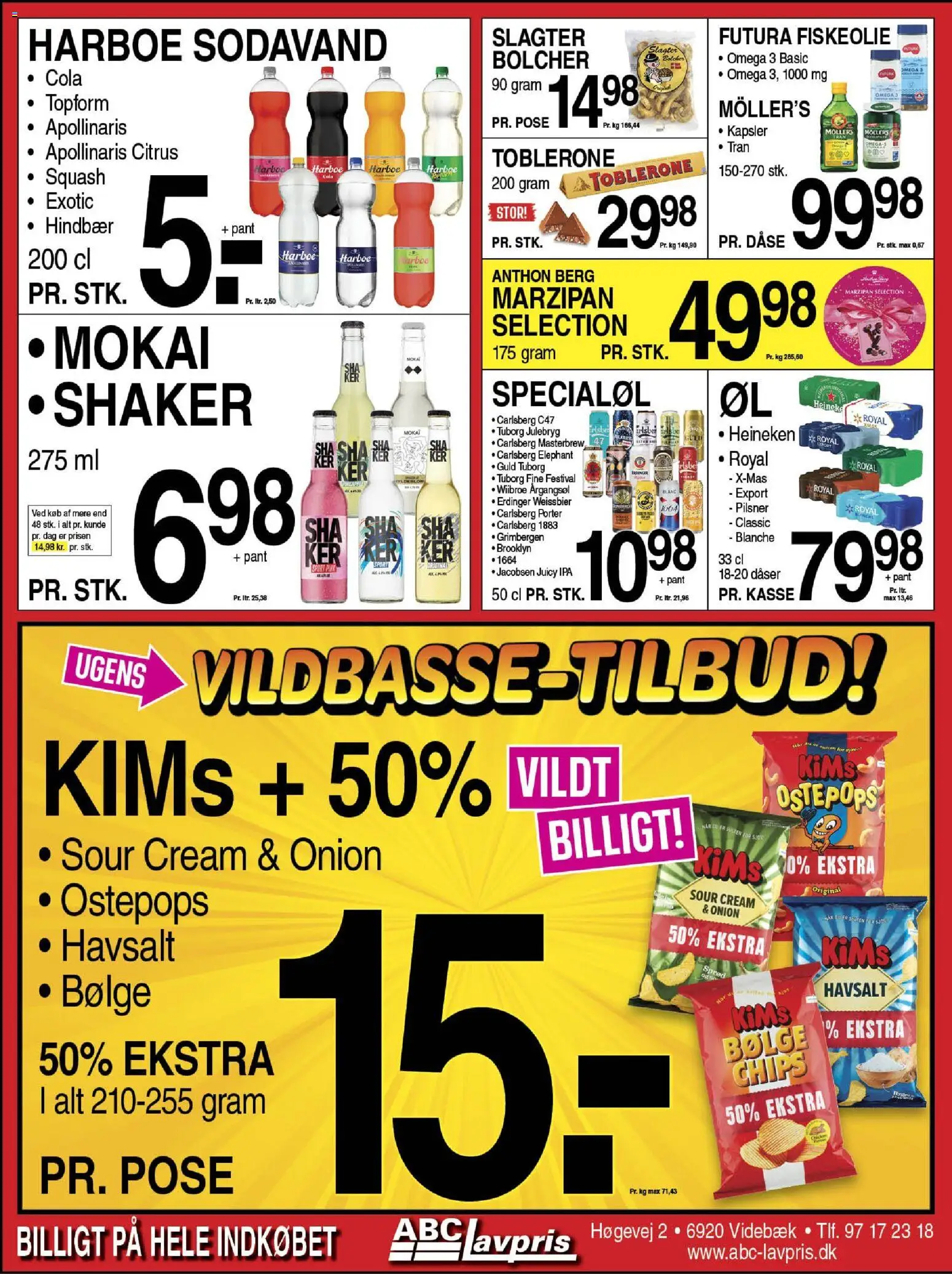 Abc Lavpris tilbudsavis – gyldig fra 19.11.2025 | Side: 7 | Produkter: Squash, Sodavand, Hindbær, Cola