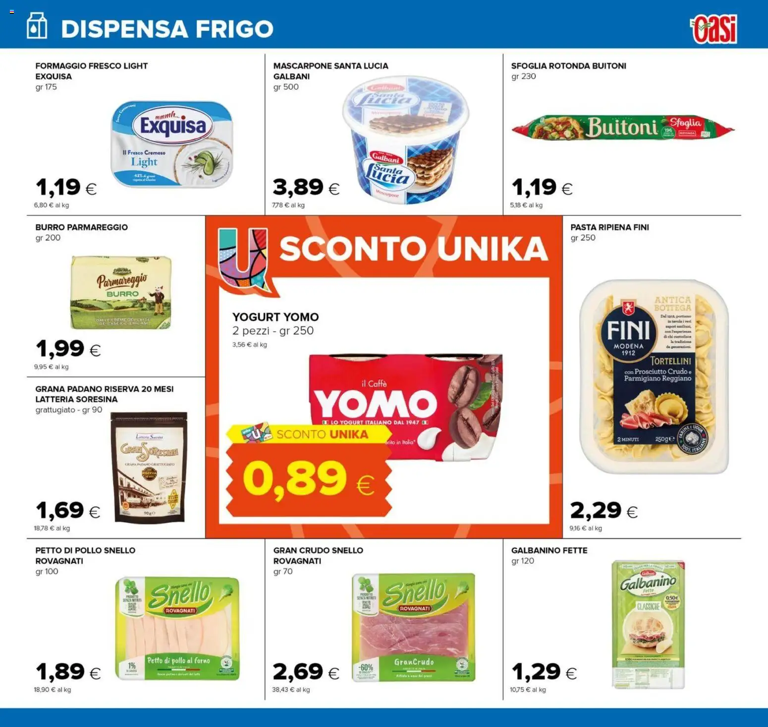 Volantino Oasi del 29.01.2026 | Pagina: 13 | Prodotti: Petto di Pollo, Pollo, Mascarpone, Parmigiano