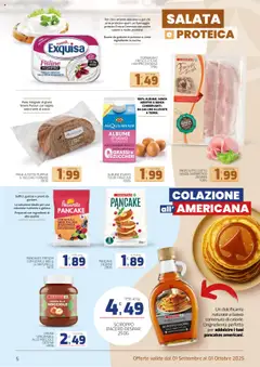 Volantino Interspar del 05.09.2025 | Pagina: 5 | Prodotti: Dolcificante, Crema, Pane, Formaggio