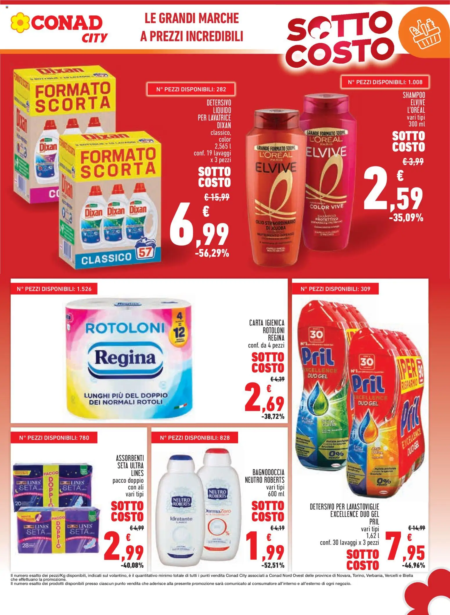 Volantino Conad del 06.11.2025 | Pagina: 5 | Prodotti: Shampoo, Detersivo per lavastoviglie, Olio, Lavatrice