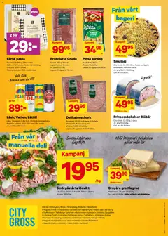 City Gross - erbjudanden - Förhandsvisning av reklamblad från butik City Gross aktuell från 10.11.2025 | Sida: 9 | Produkter: Galler, Pasta, Hallon, Blåbär