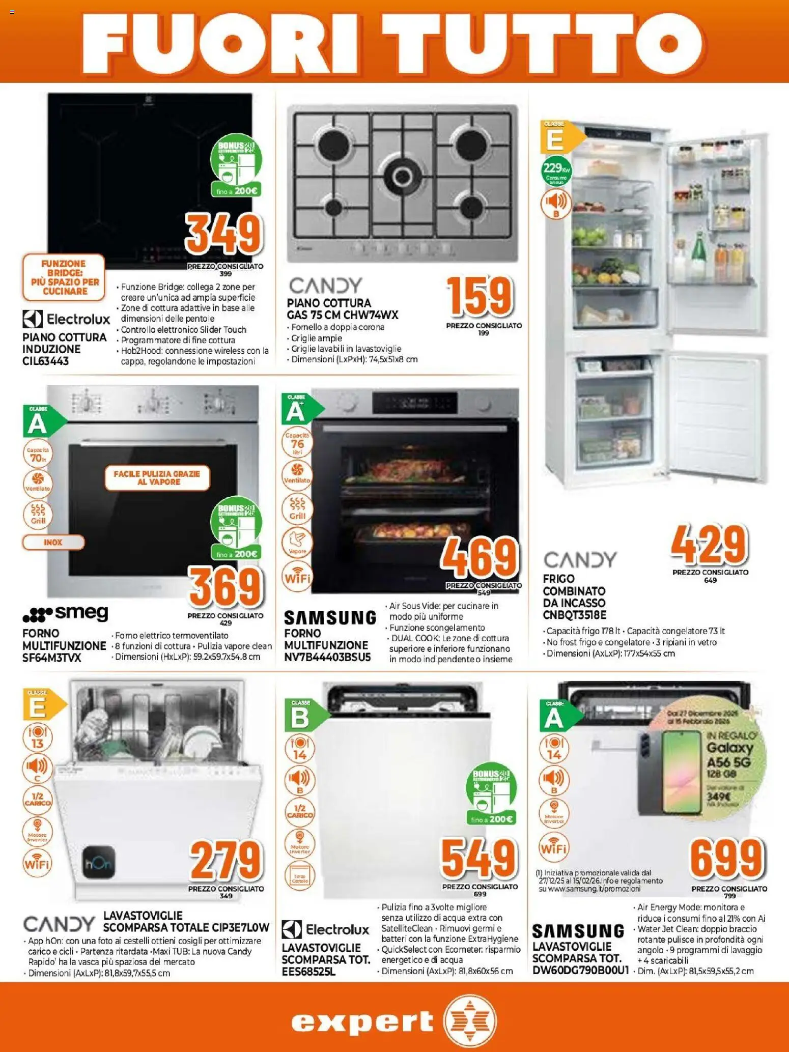 Volantino Expert del 27.12.2025 | Pagina: 7 | Prodotti: Acqua, Forno, Forno elettrico, Samsung