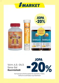 S-market-mainoslehti voimassa 04.03.2026 alkaen