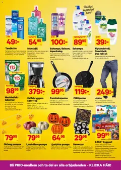 City Gross reklamblad aktuell från 25.08.2025 | Sida: 8 | Produkter: Kaffebryggare, Schampo, Jeans, Servetter