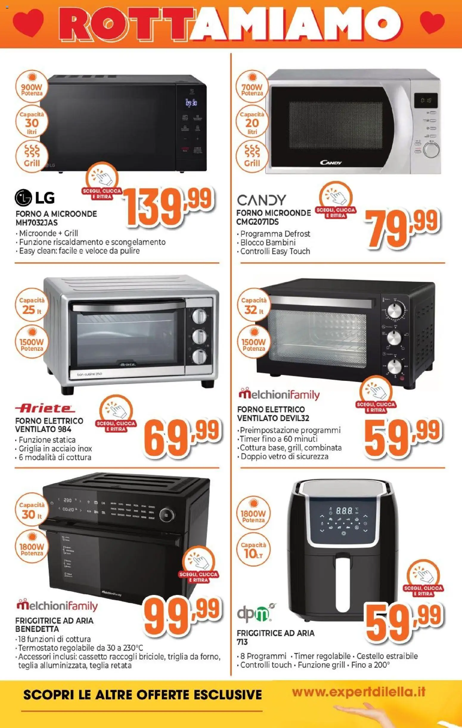 Volantino Expert del 12.02.2026 | Pagina: 16 | Prodotti: Friggitrice ad aria, Griglia, Friggitrice, Forno elettrico