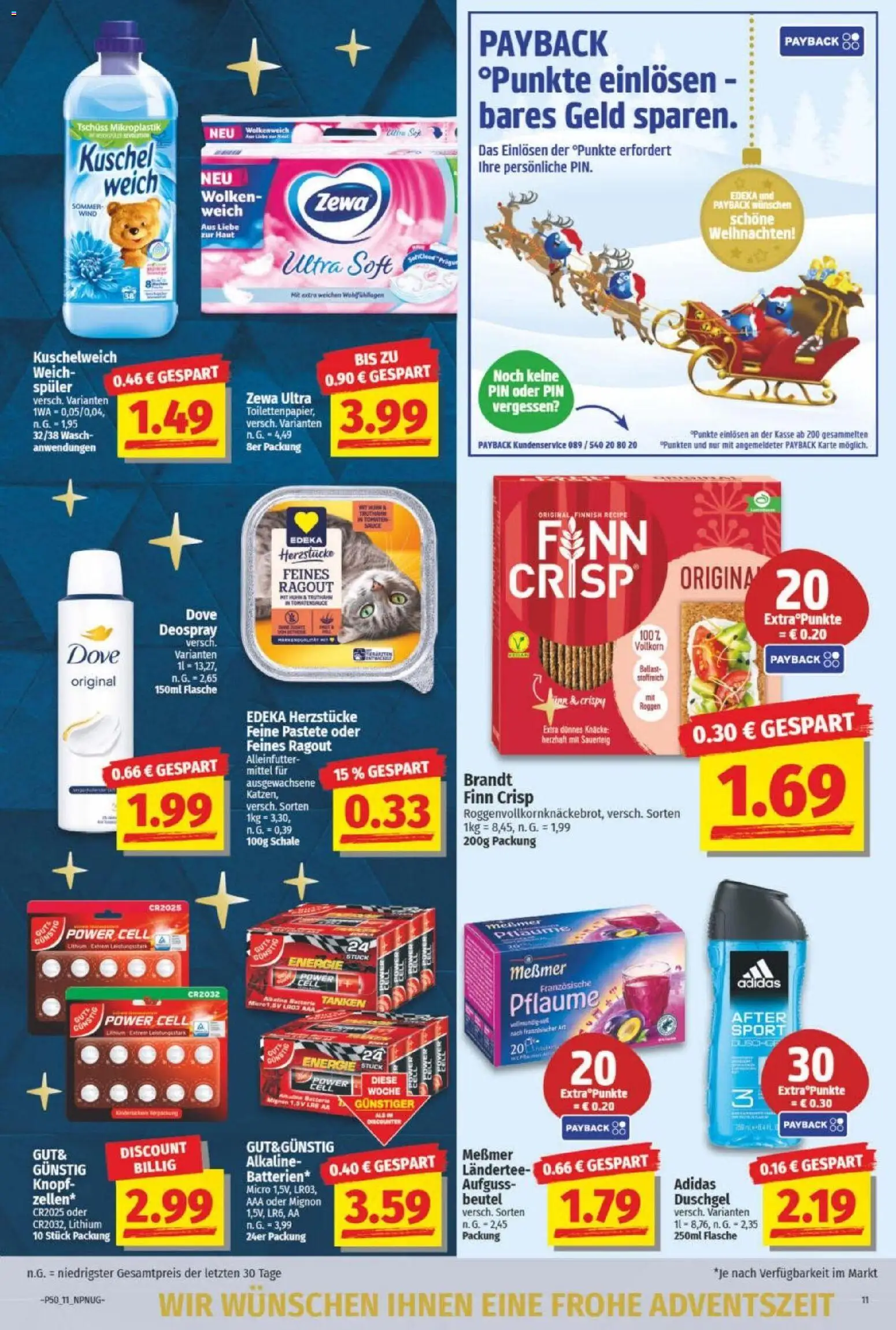 NP Discount Prospekt – gültig ab 08.12.2025 | Seite: 11 | Produkte: Messmer, Zewa, Duschgel, Deospray