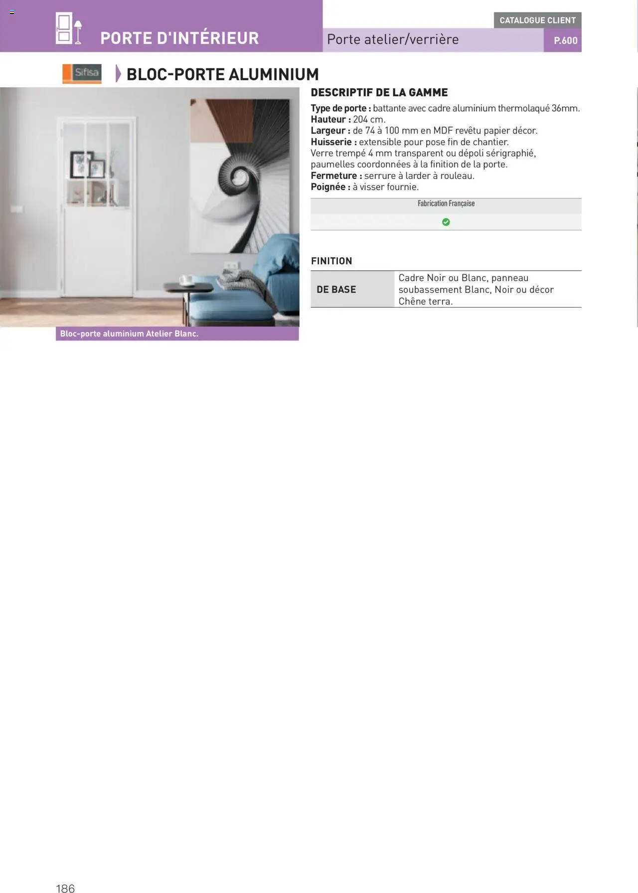  | Page: 186 | Produits: Base, Porte, Cadre