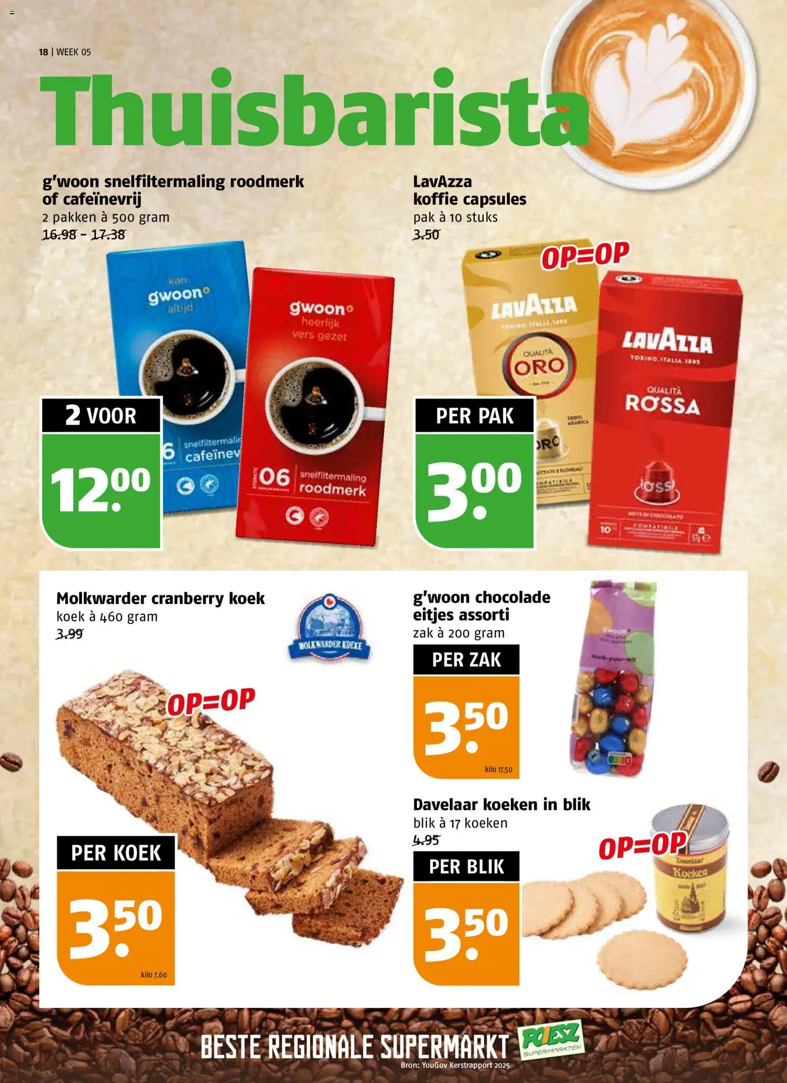 {H1} | Pagina: 18 | Producten: Koffie, Chocolade, Lavazza, Zak