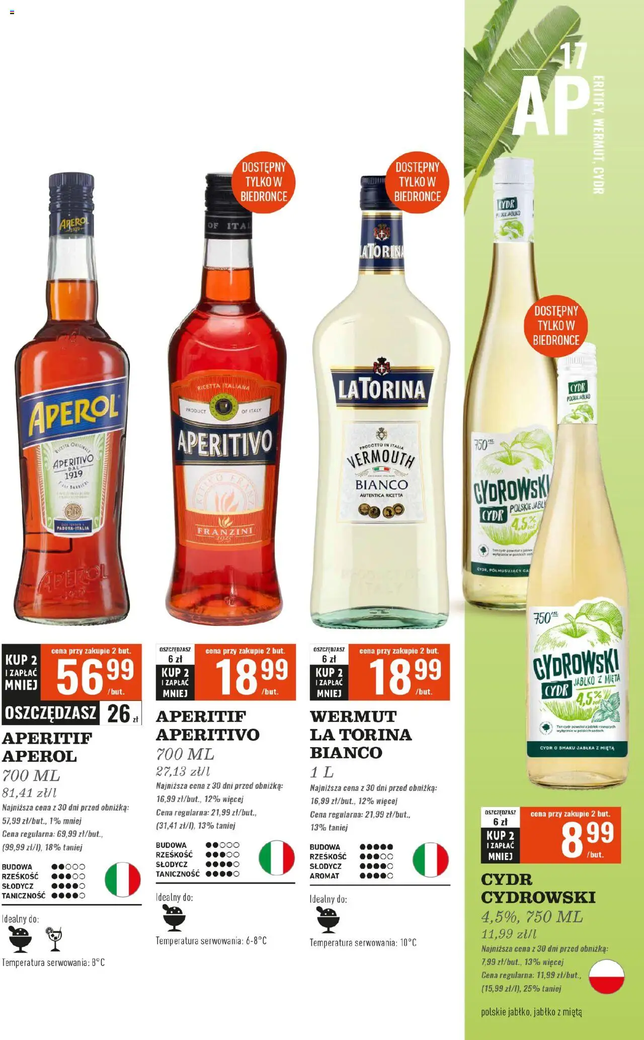 Biedronka gazetka - Czas na toast od 28.07.2025 | Strona: 19 | Produkty: Cydr, Cydr Cydrowski, Jabłka, Sos