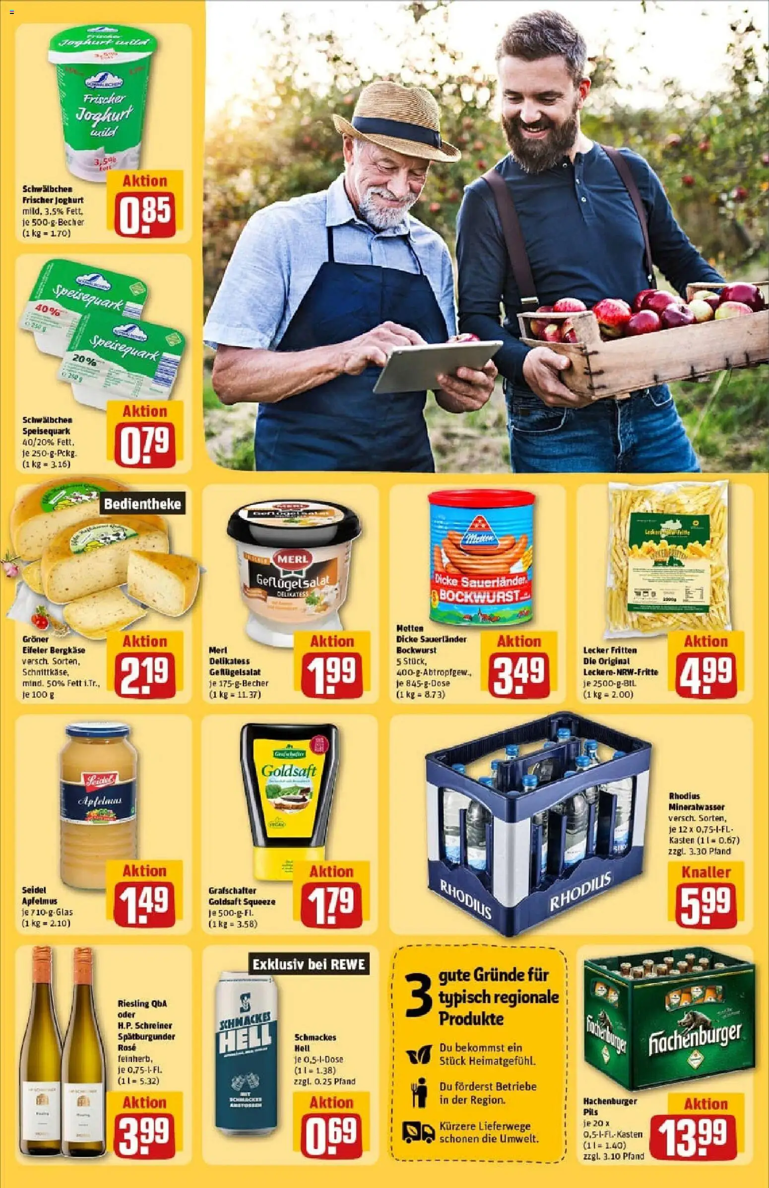 Rewe prospekt Diez	 – gültig ab 26.10.2025 | Seite: 29 | Produkte: Bockwurst, Quark, Pils, Apple