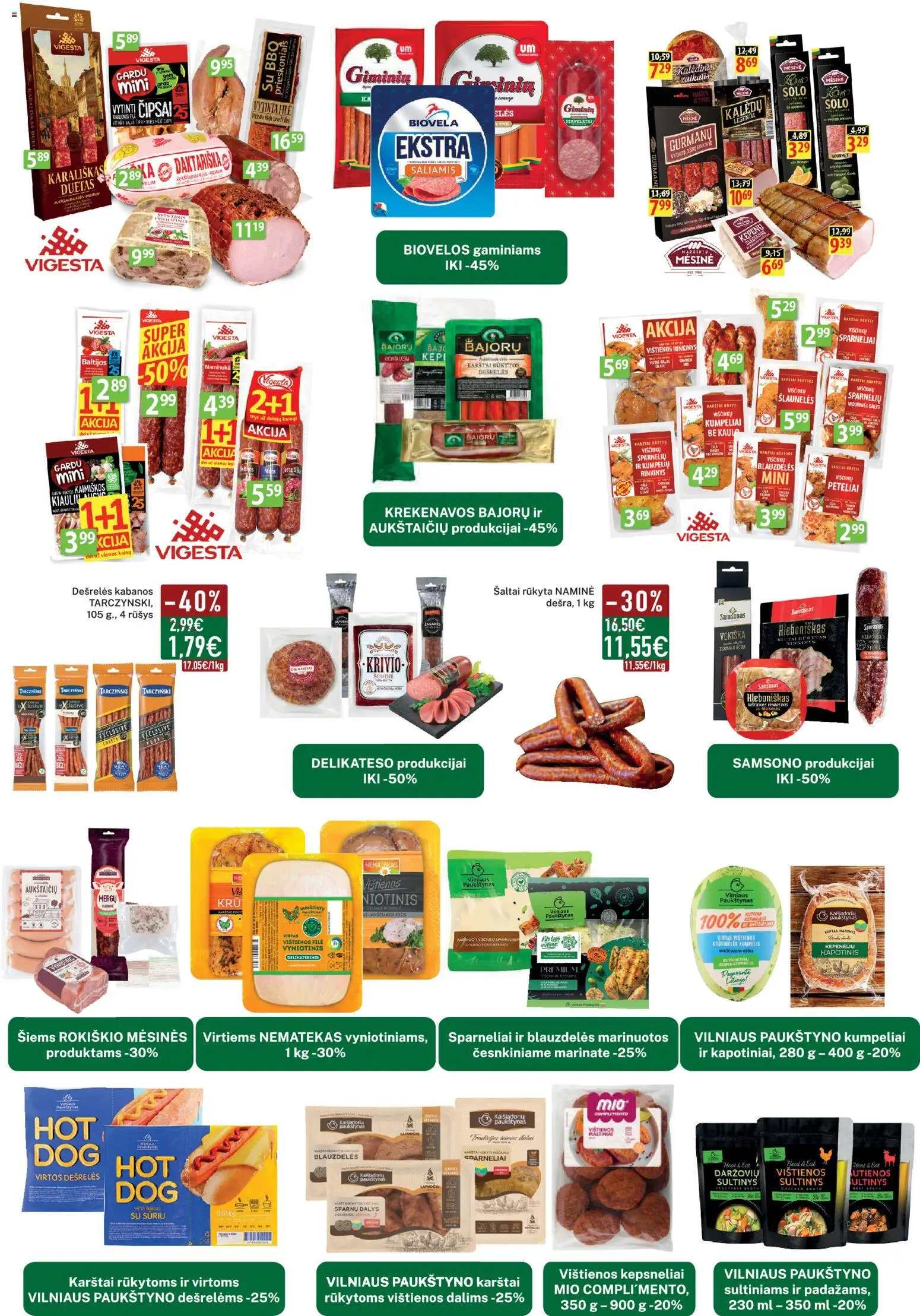 Elimart - TAU akcijos nuo 01.12.2025 | Puslapis: 2 | Prekių: Vištienos, Dešrelės, Viščiukų, Saliamis