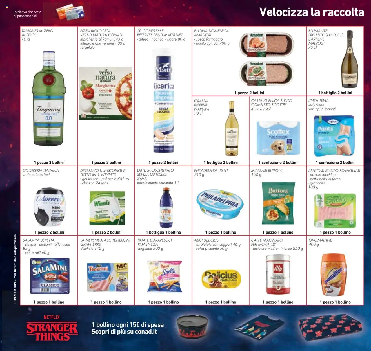 Volantino Conad del 22.10.2025 | Pagina: 52 | Prodotti: Pizza, Verdure, Limone, Grappa