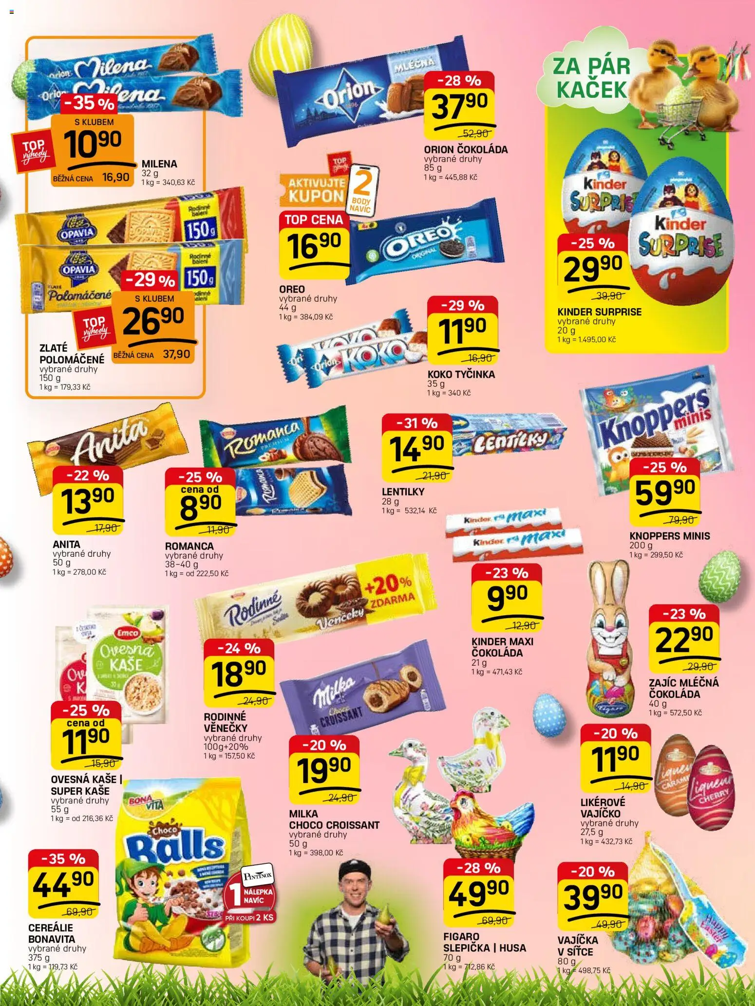 Flop leták - FlopTop od 11.03.2026 | Strana: 9 | Produkty: Vajíčka, Čokoláda, Knoppers, Kinder