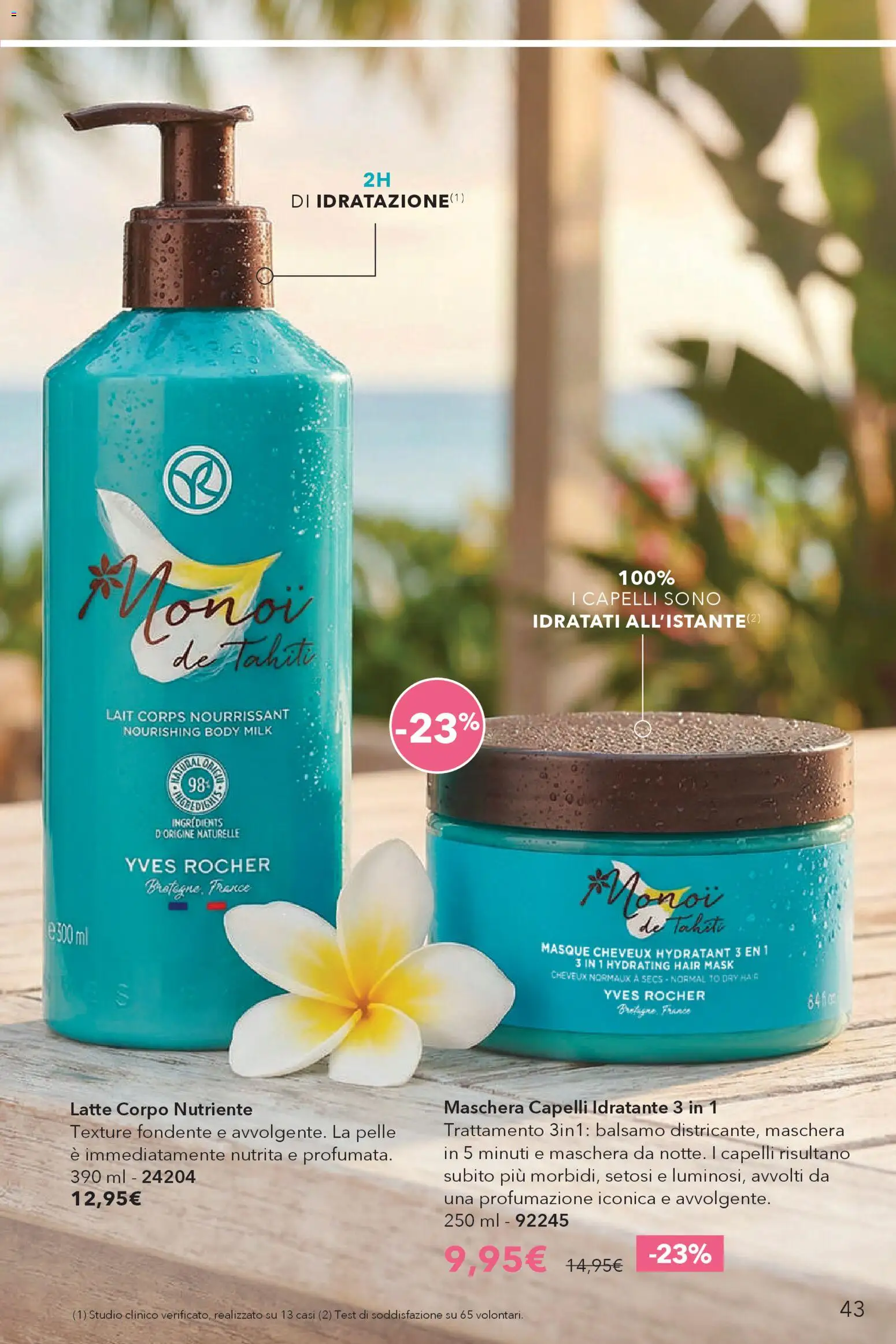 Volantino Yves Rocher del 23.04.2026 | Pagina: 43 | Prodotti: Balsamo, Maschera, Latte