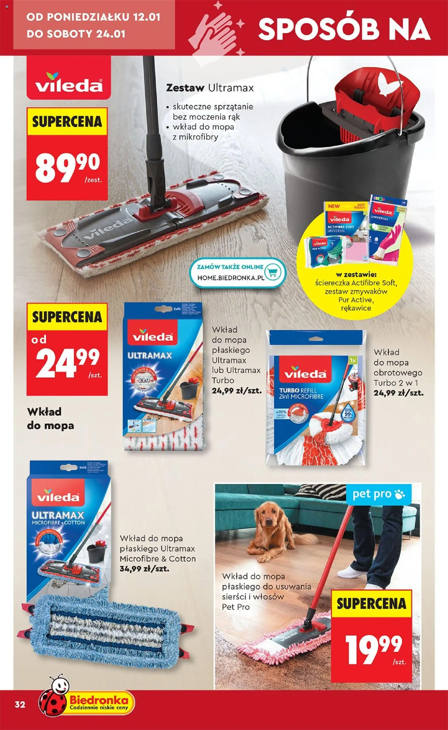 Biedronka gazetka - Hity i inspiracje od 10.01.2026 | Strona: 34 | Produkty: Vileda