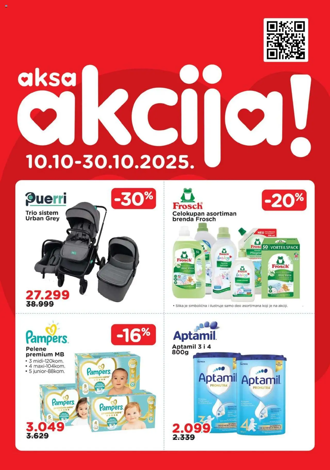 Aksa katalog - važi od 10.10.2025 | Strana: 1 | Proizvode: Pampers, Pelene