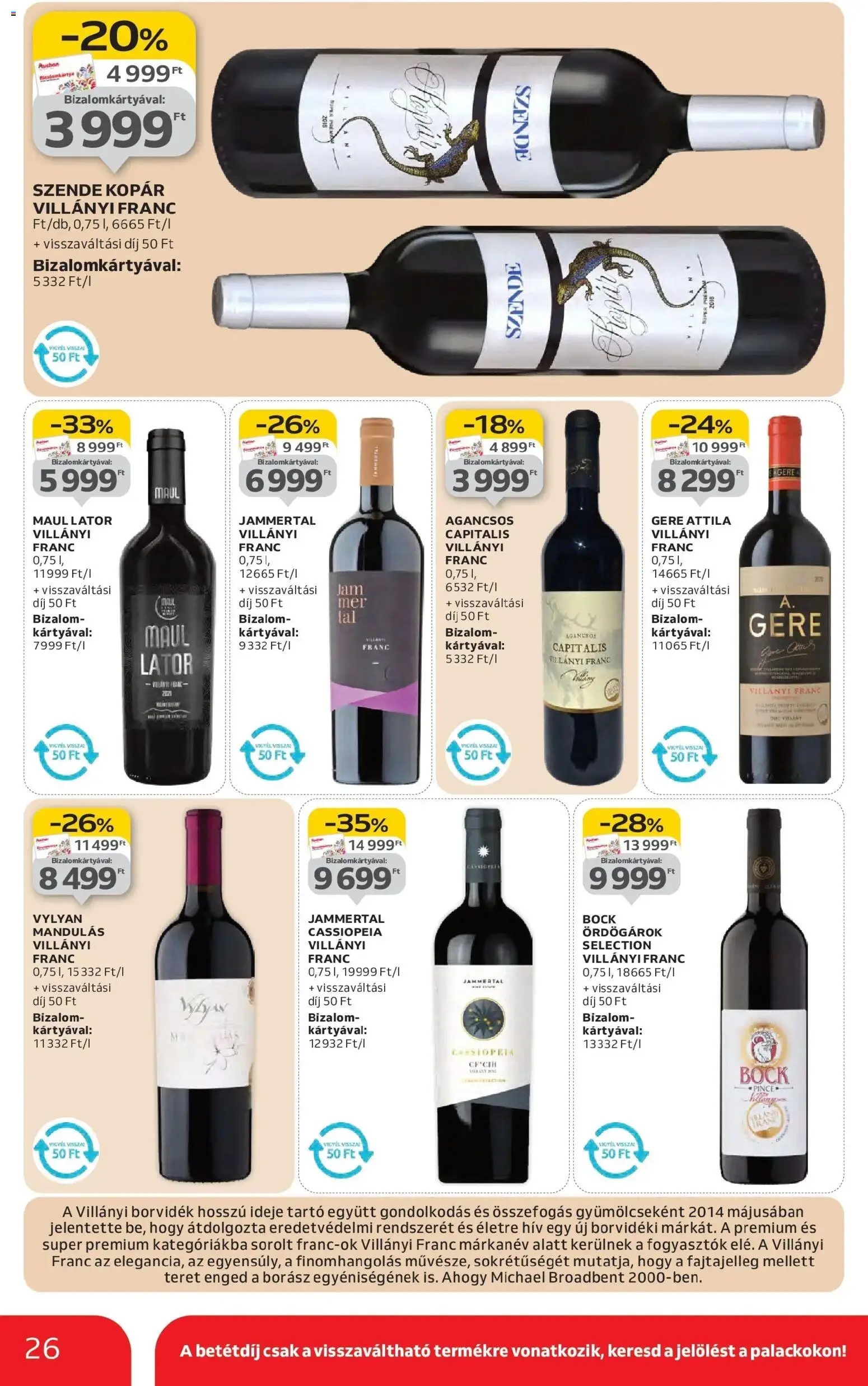 Auchan akciós ujság - amely érvényes a következő dátumtól: 22.01.2026 | Oldal: 26