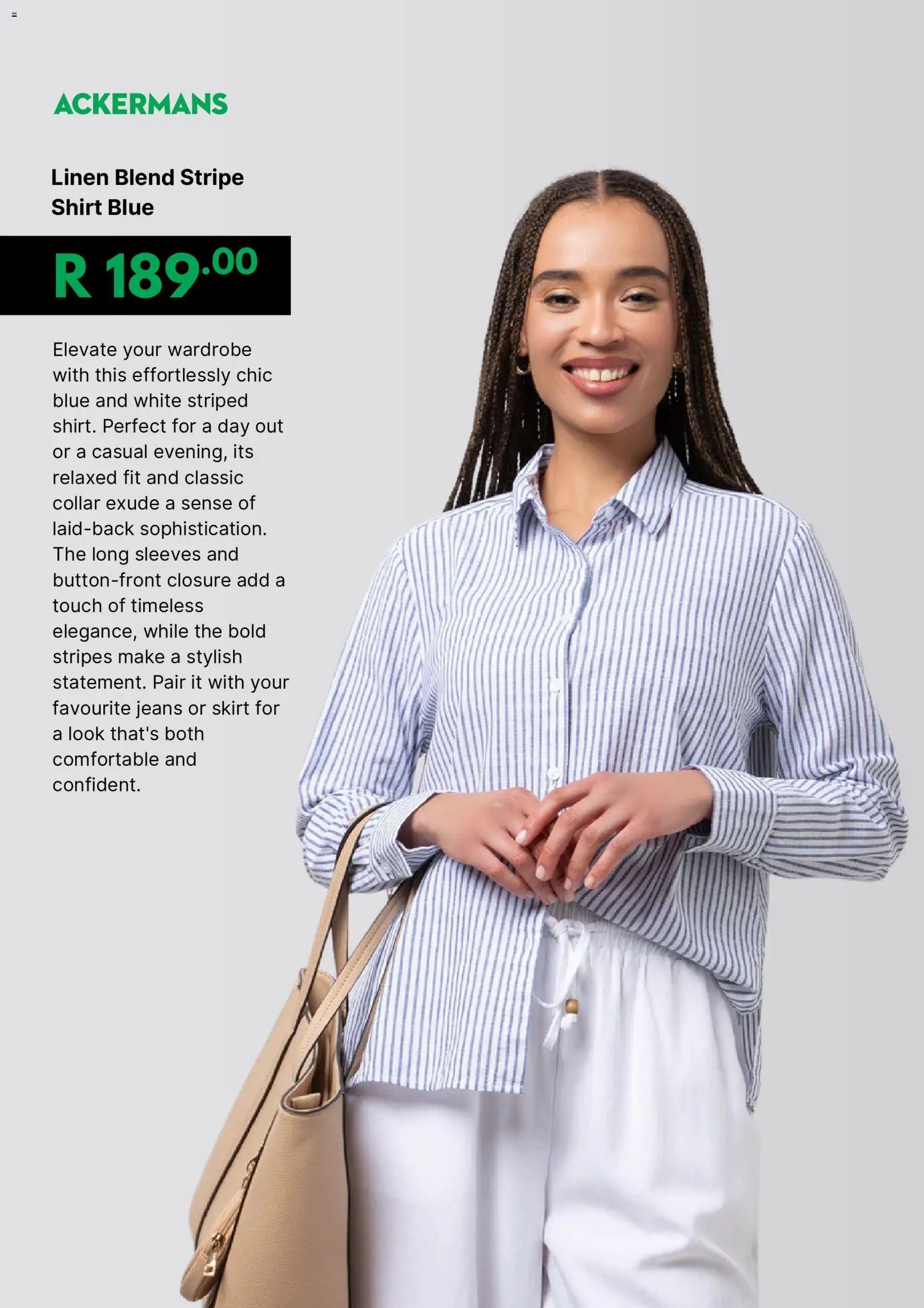 New Ackermans catalogue – valid from 24.01.2026 | Page: 8 | Products: Shirt, Skirt, Jeans, Wardrobe