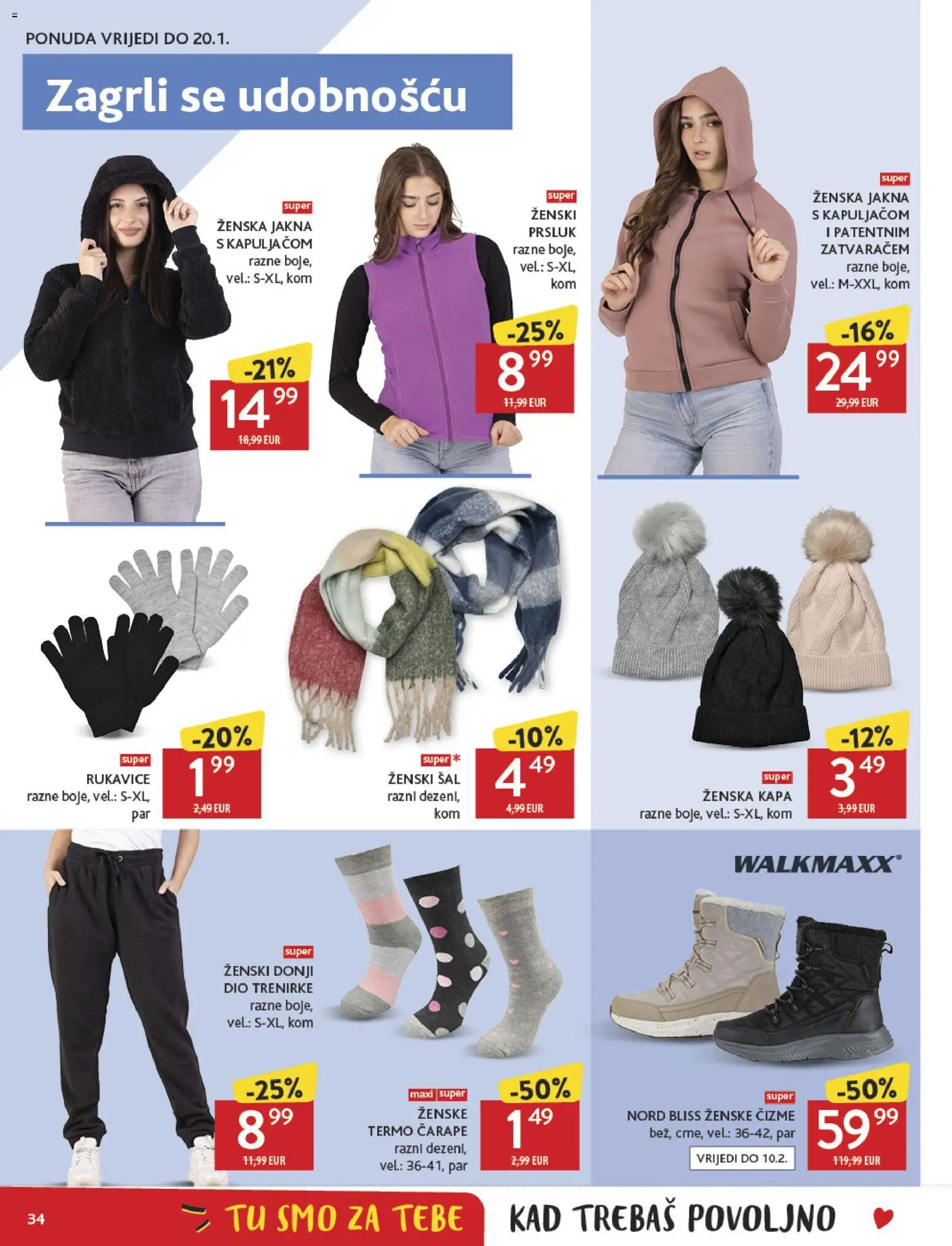 Konzum HR akciós ujság - amely érvényes a következő dátumtól: 07.01.2026 | Oldal: 34 | Termékek: Sál, Dió