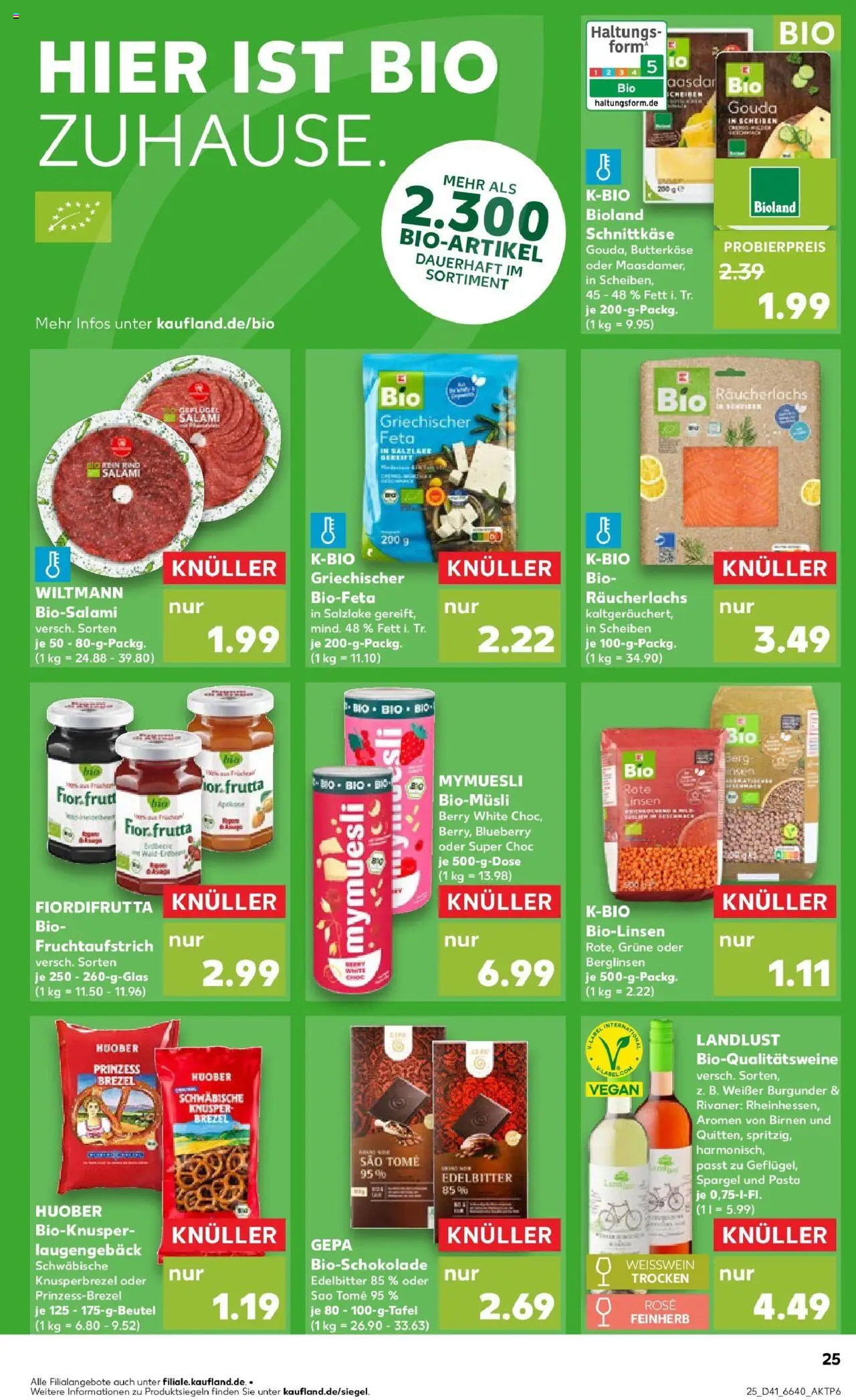 Kaufland prospekt Langenau	 – gültig ab 09.10.2025 | Seite: 25 | Produkte: Feta, Weißwein, Spargel, Räucherlachs