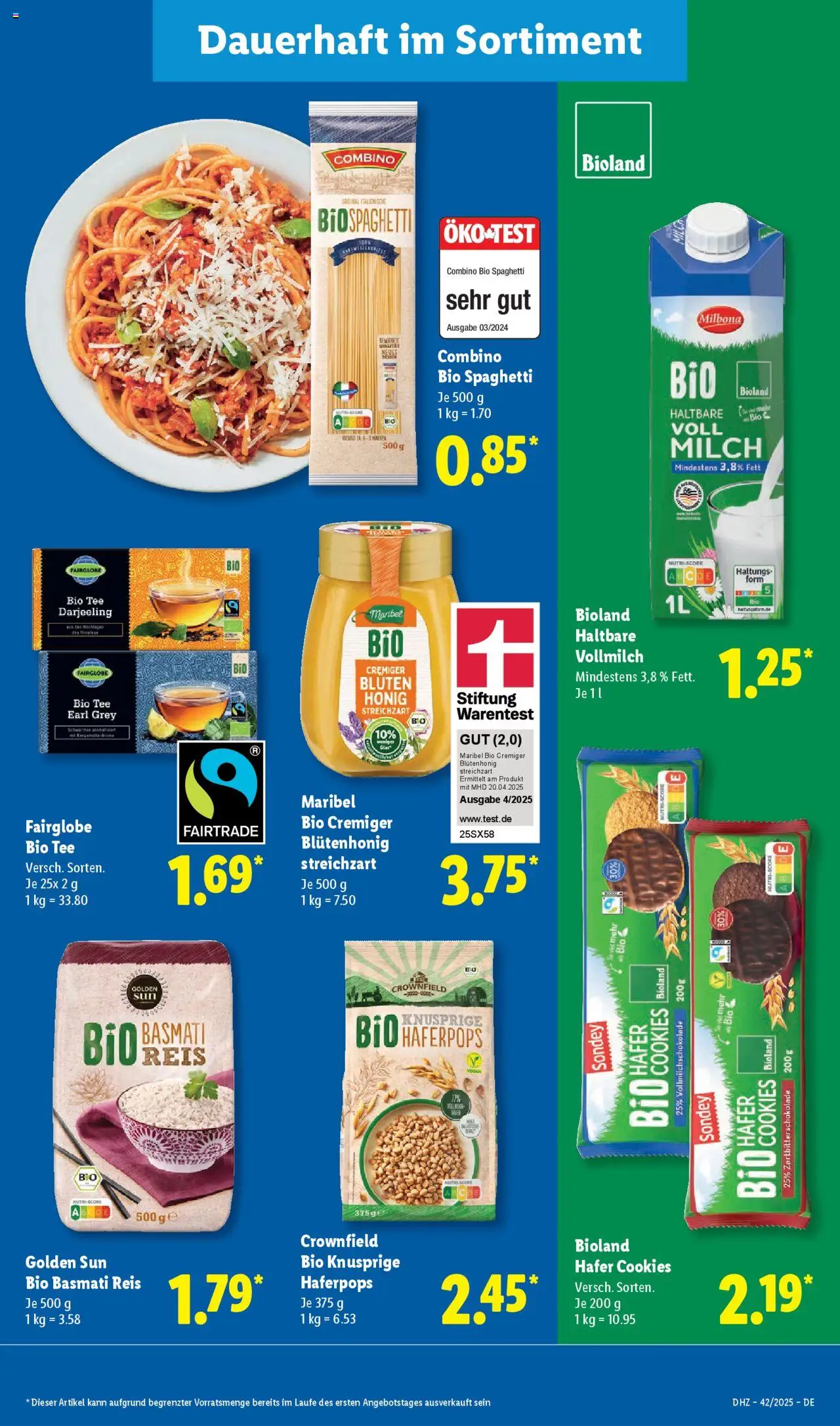 Lidl - Prospekt – gültig ab 13.10.2025 | Seite: 21 | Produkte: Milch, Reis, Tee