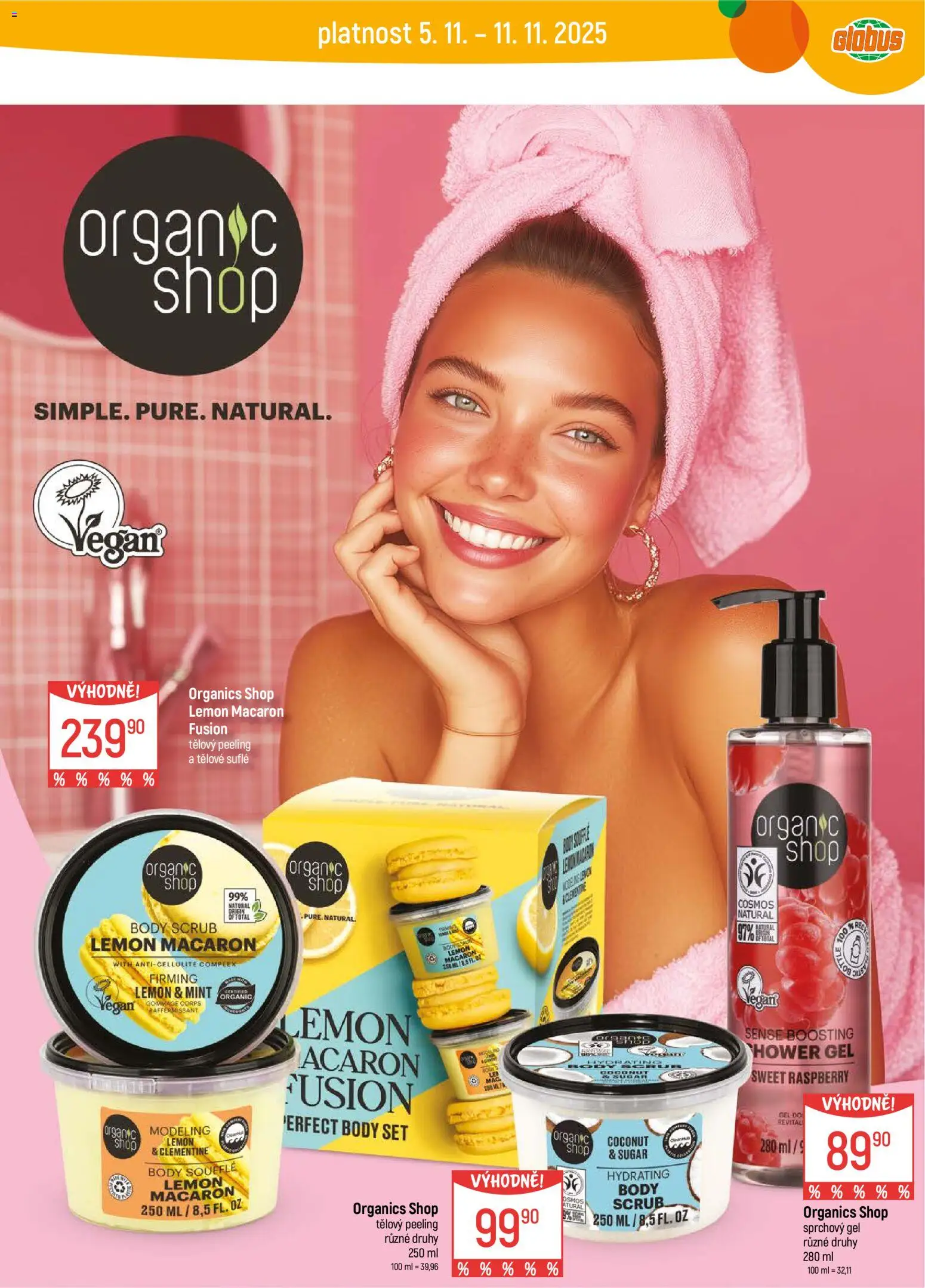 Globus leták - Opava od 05.11.2025 | Strana: 33 | Produkty: Sprchový gel, Vegan, Globus, Peeling