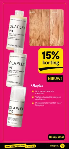 OLAPLEX No.5 BOND MAINTENANCE™ CONDITIONER, Repairs, strengthens, & nourishes all hair types - Voorbeeld van een folder van Etos, geldig van 27.10.2025 | Pagina: 75