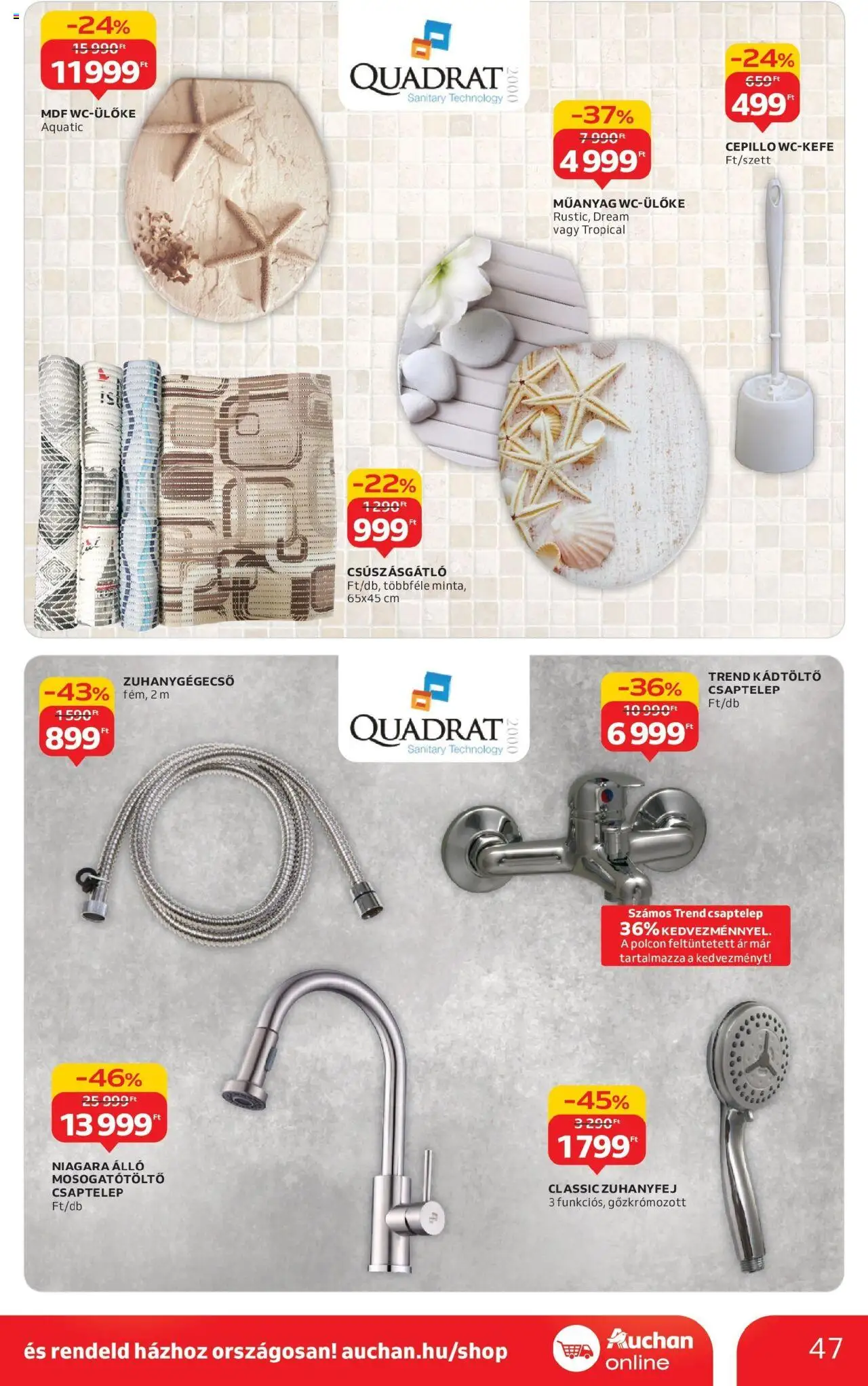 Auchan akciós ujság - amely érvényes a következő dátumtól: 04.09.2025 | Oldal: 47 | Termékek: Csaptelep