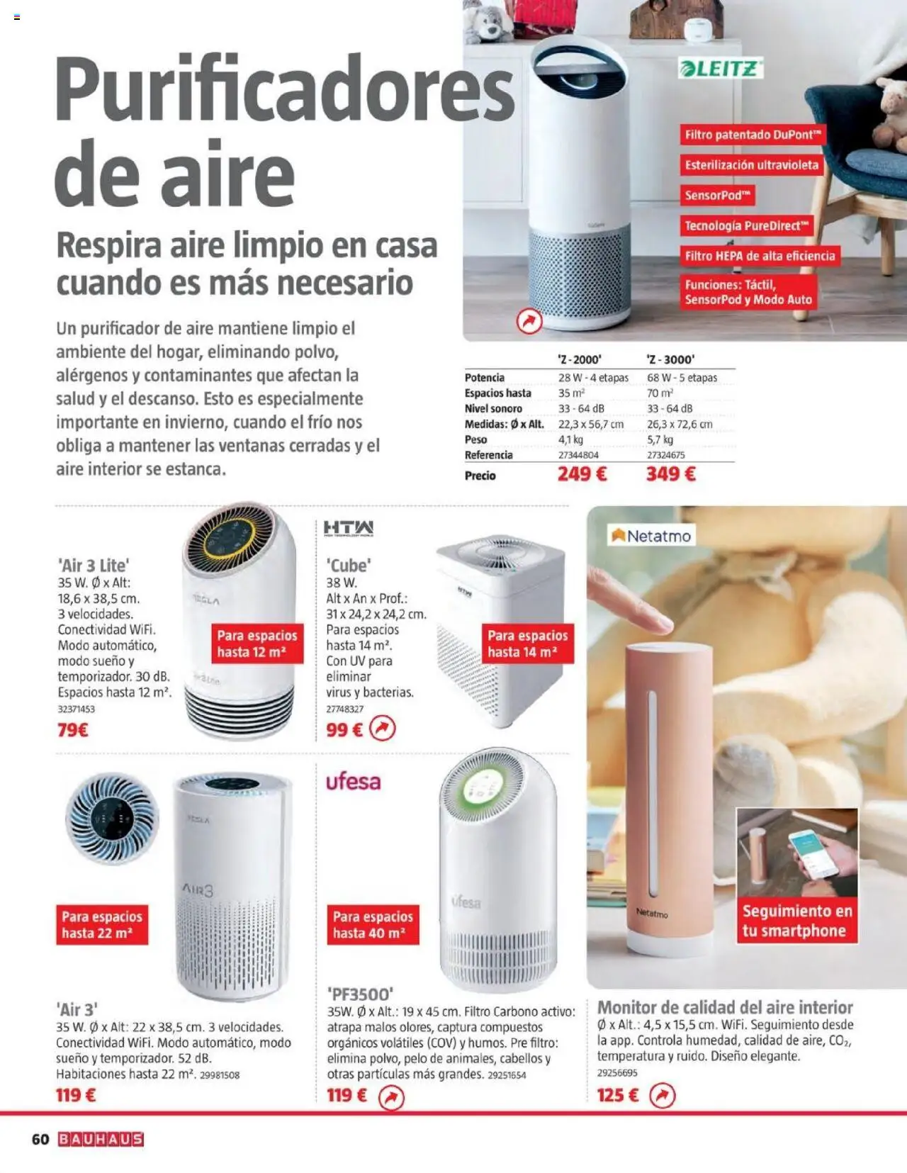 Bauhaus - Calefacción │ válido desde el 16.09.2025 | Página: 60 | Productos: Alcool, Smartphone, Peso, Purificador de aire