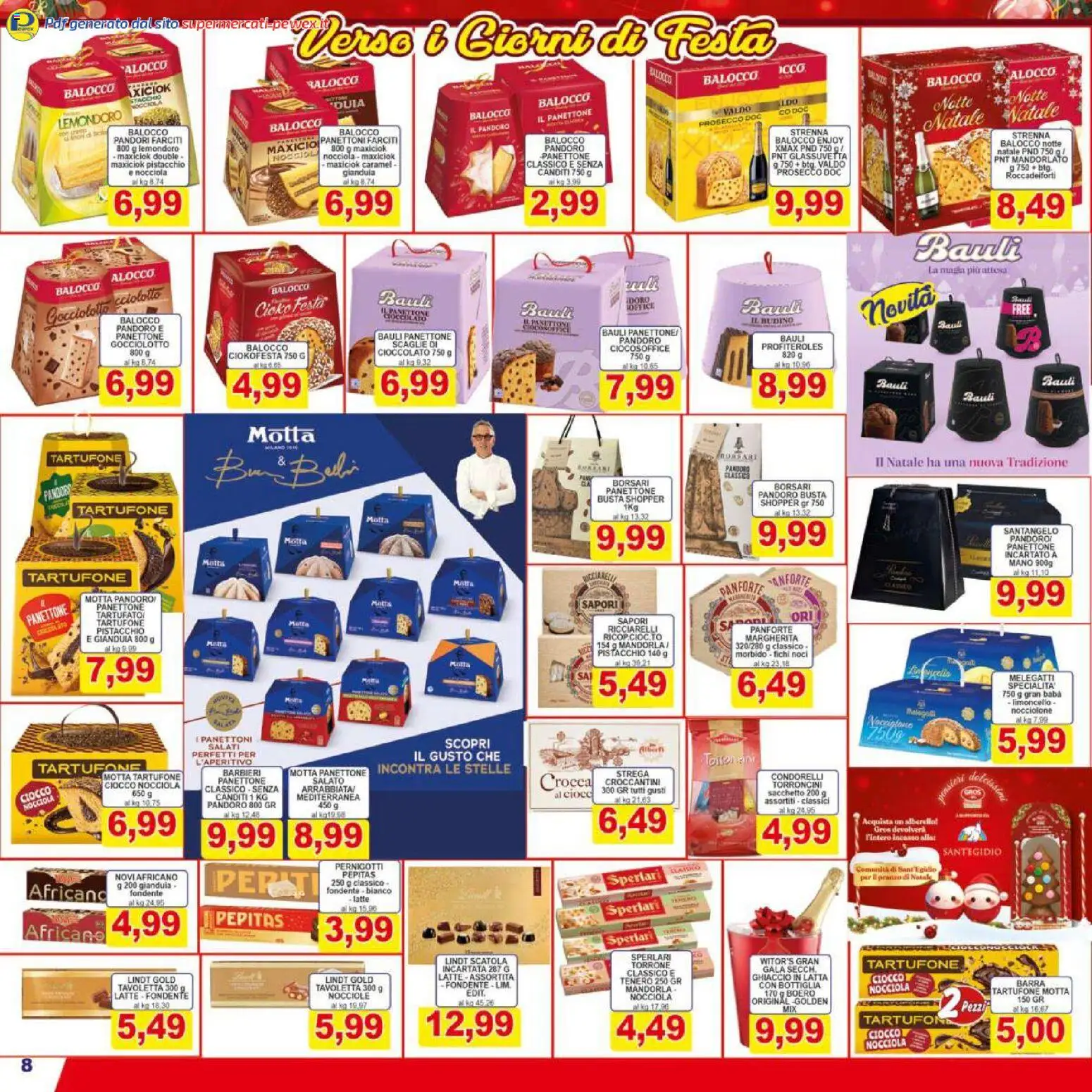 Volantino Pewex del 06.12.2025 | Pagina: 8 | Prodotti: Prosecco, Latte, Limoncello, Bottiglia