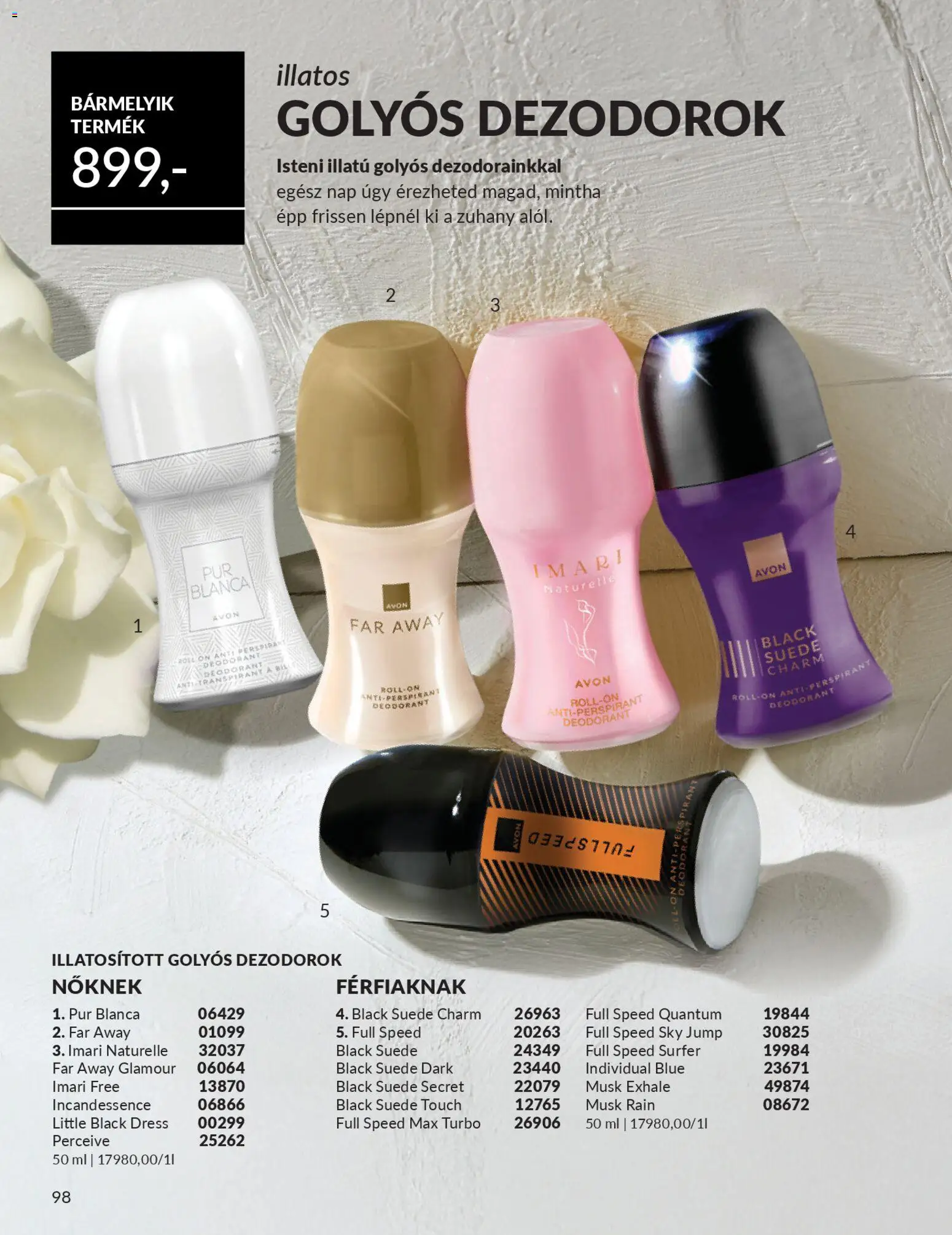 Avon akciós ujság - amely érvényes a következő dátumtól: 01.03.2026 | Oldal: 104 | Termékek: Zuhany