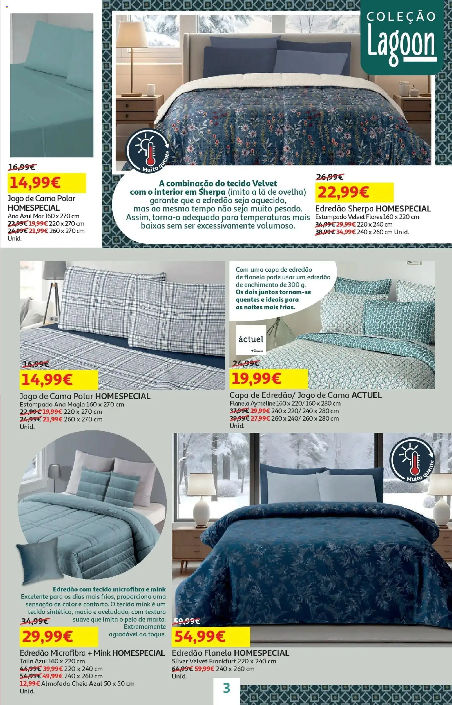 Auchan - O bem-estar começa em casa! │ válido de 26.12.2025 | Página: 3 | Produtos: Flores, Jogo de cama, Cama, Almofada
