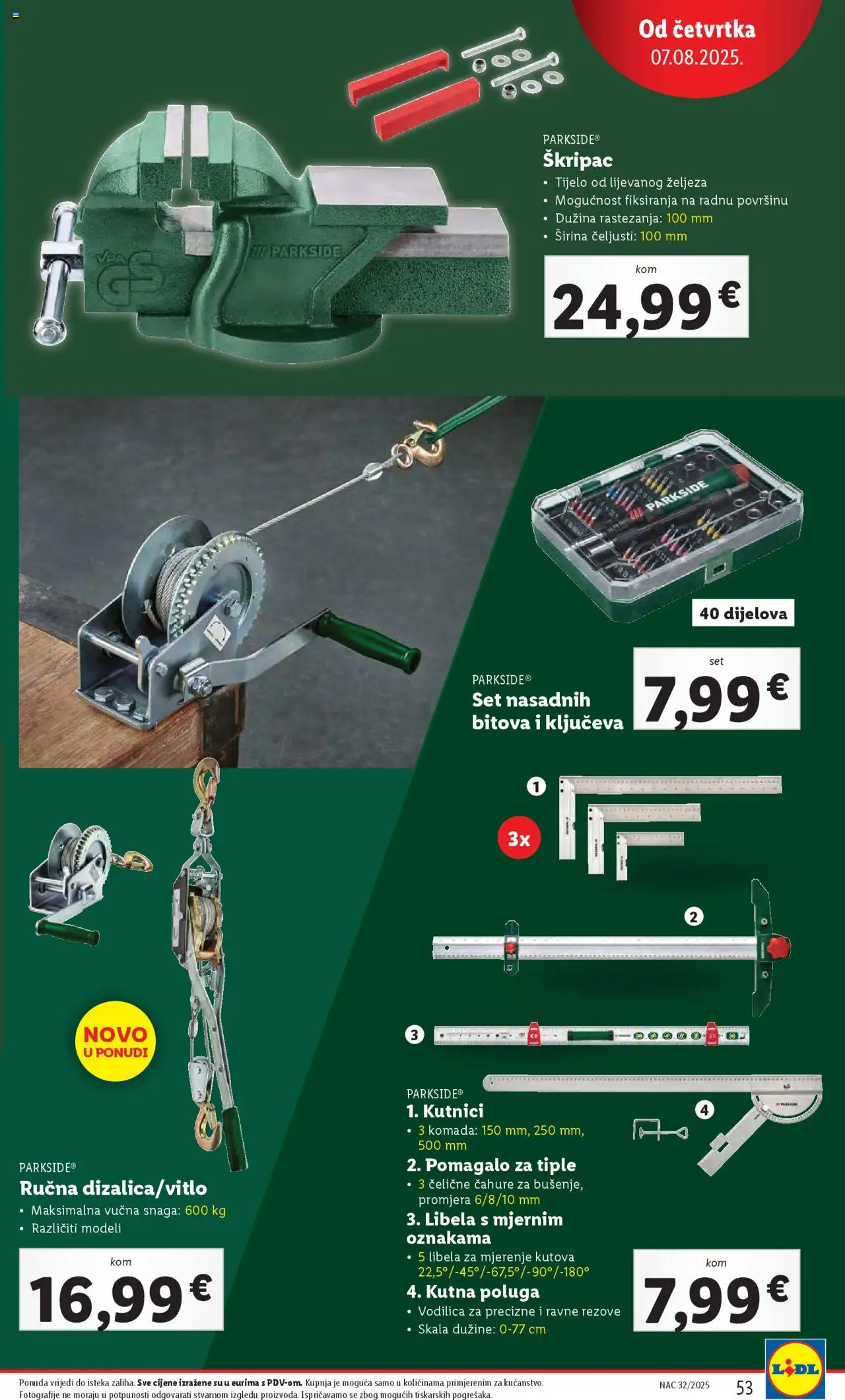 Lidl katalog | vrijedi od 04.08.2025 | Stranica: 53 | Proizvodi: Parkside