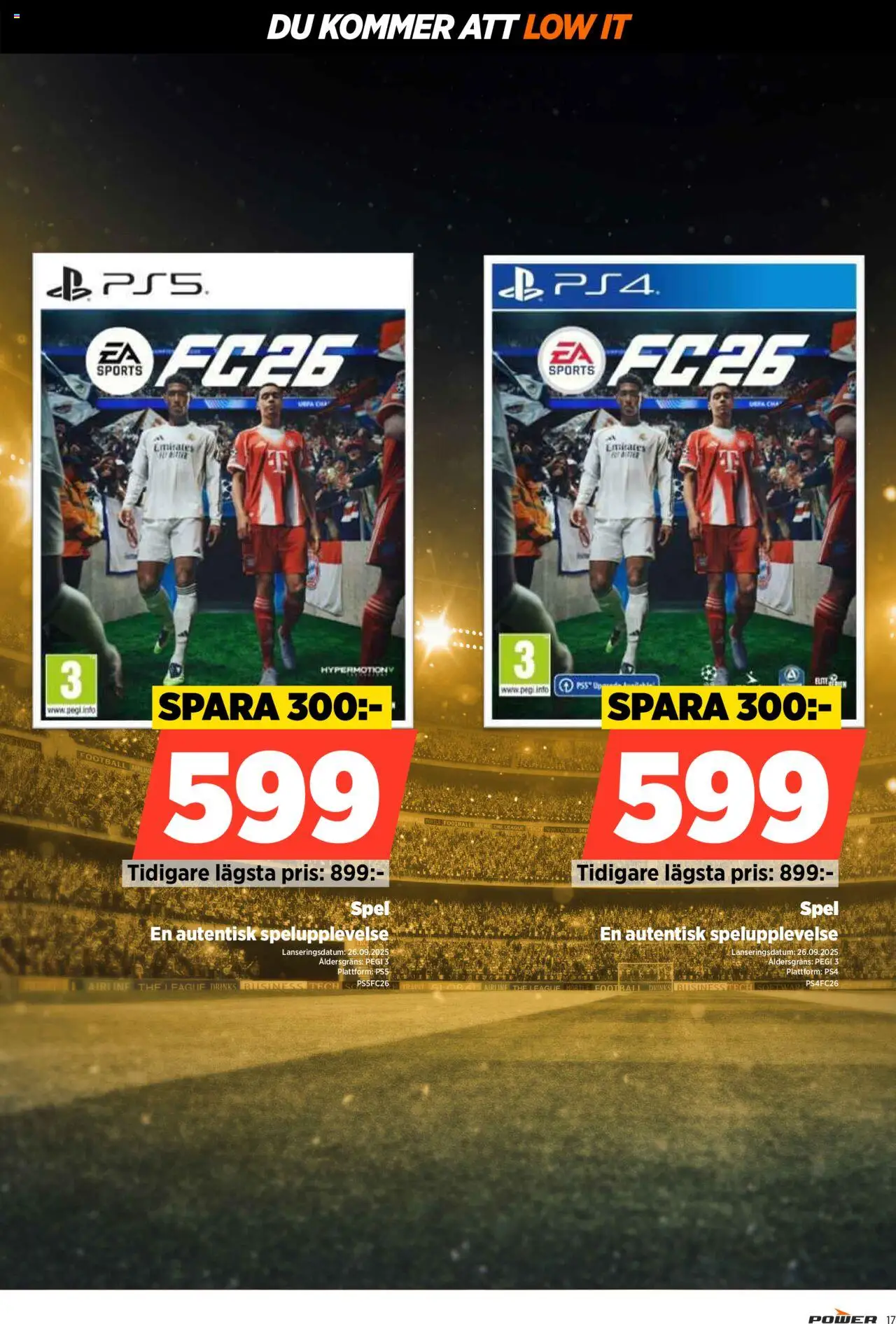 Power reklamblad aktuell från 22.09.2025 | Sida: 17 | Produkter: Spel