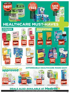 Checkers specials catalogue – valid from 23.03.2026 | Page: 17 | Products: Cough syrup, Tea, Kiwi, Plaster
