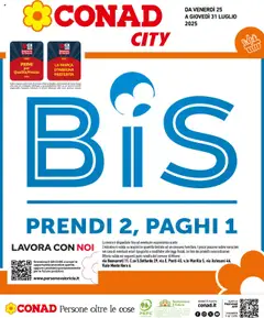 Anteprima del volantino Conad City Lombardia catalogo valido a partire dal 25.07.2025