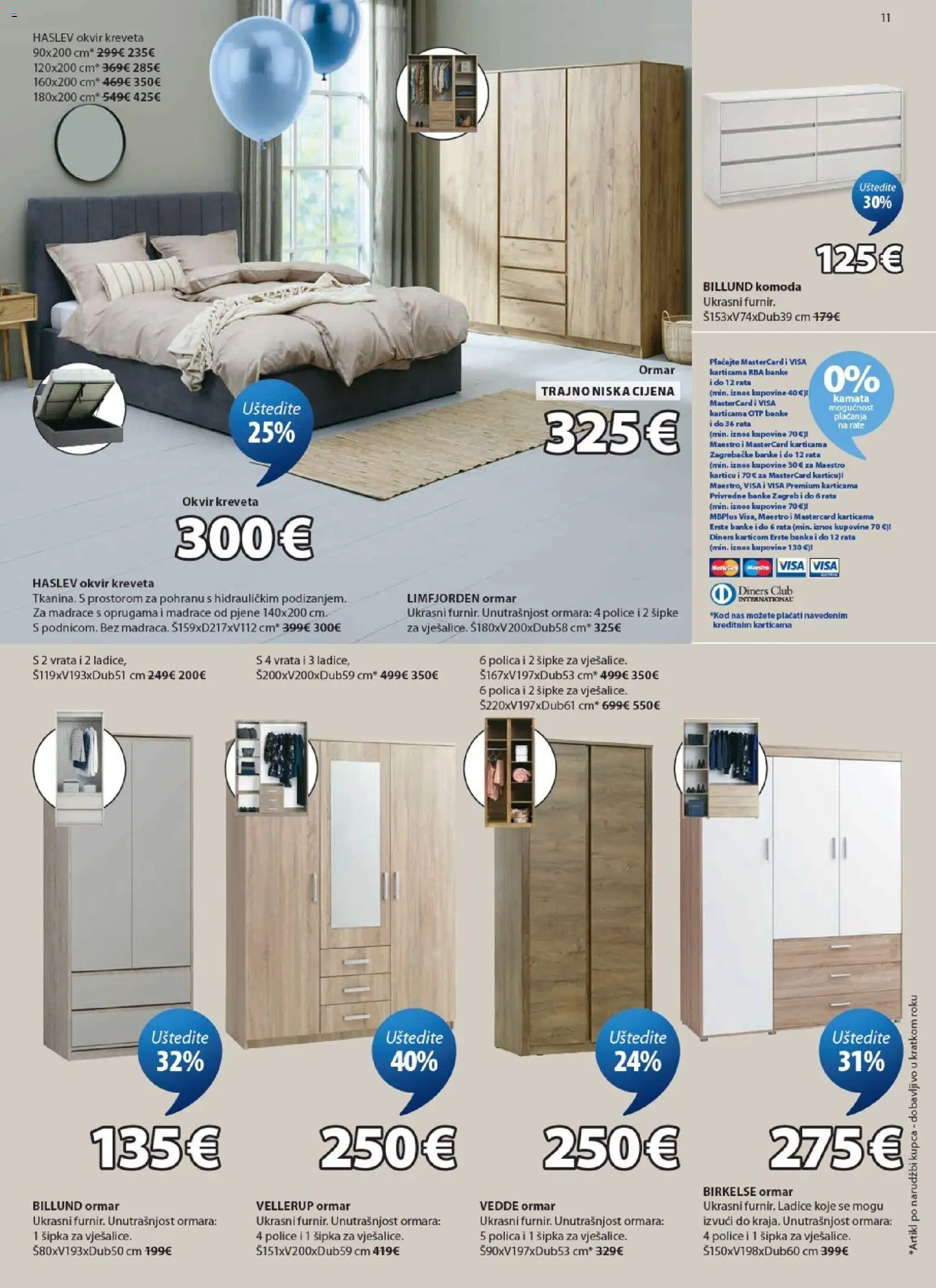 JYSK katalog | vrijedi od 08.04.2026 | Stranica: 11 | Proizvodi: Ormar, Komoda, Polica, Vrata