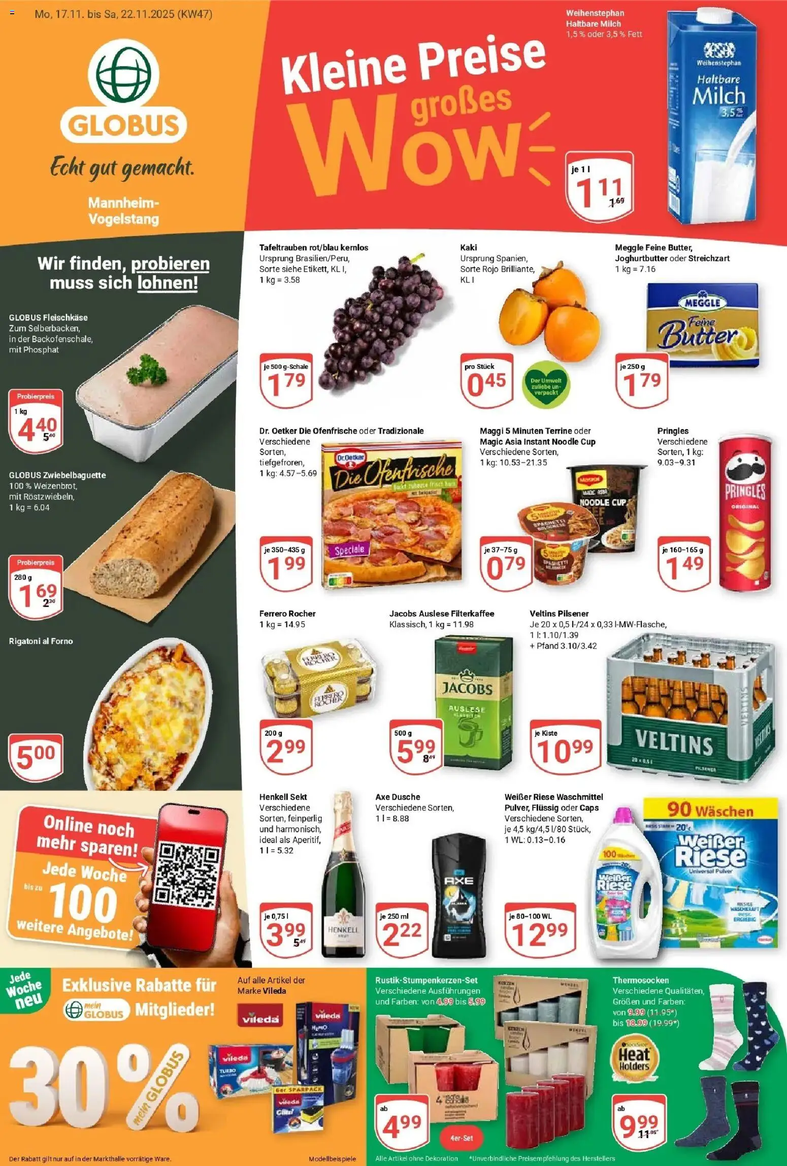 Globus prospekt Mannheim	 (ab 17.11.2025) » Angebote online | Seite: 1 | Produkte: Maggi, Butter, Ofenfrische, Maggi 5 minuten terrine