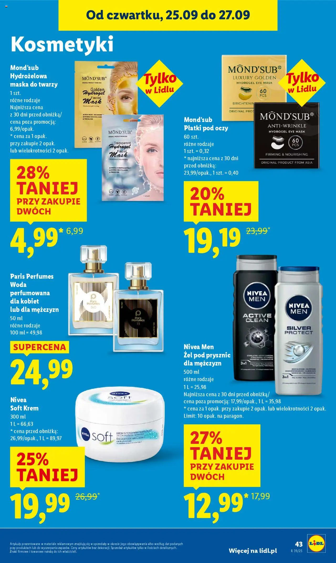 Lidl Gazetka od 25.09.2025 | Strona: 47 | Produkty: Kosmetyki, Prysznic, Płatki, Krem