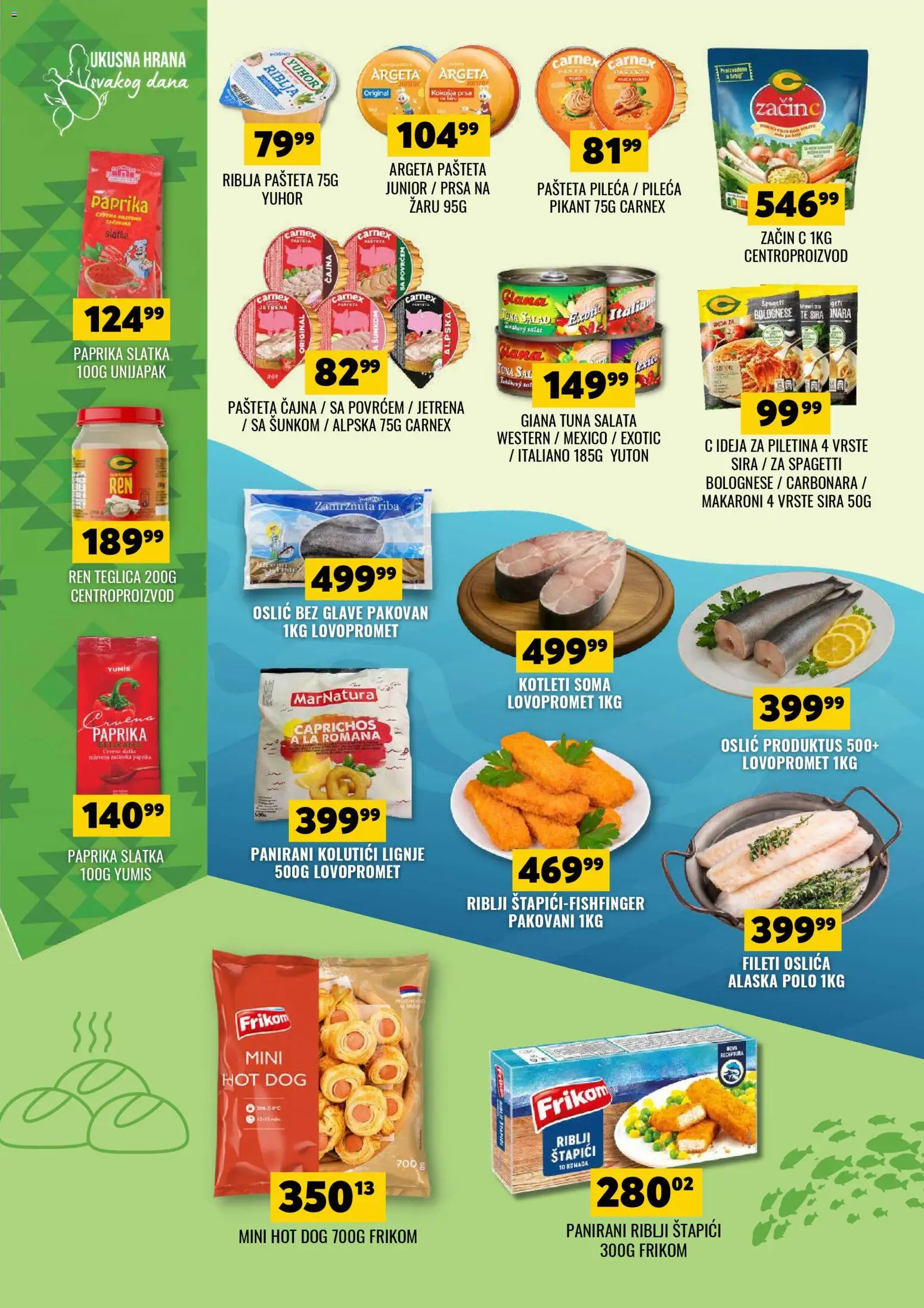 Tekijanka katalog - važi od 02.01.2026 | Strana: 6 | Proizvode: Šal, Salata, Piletina, Pašteta