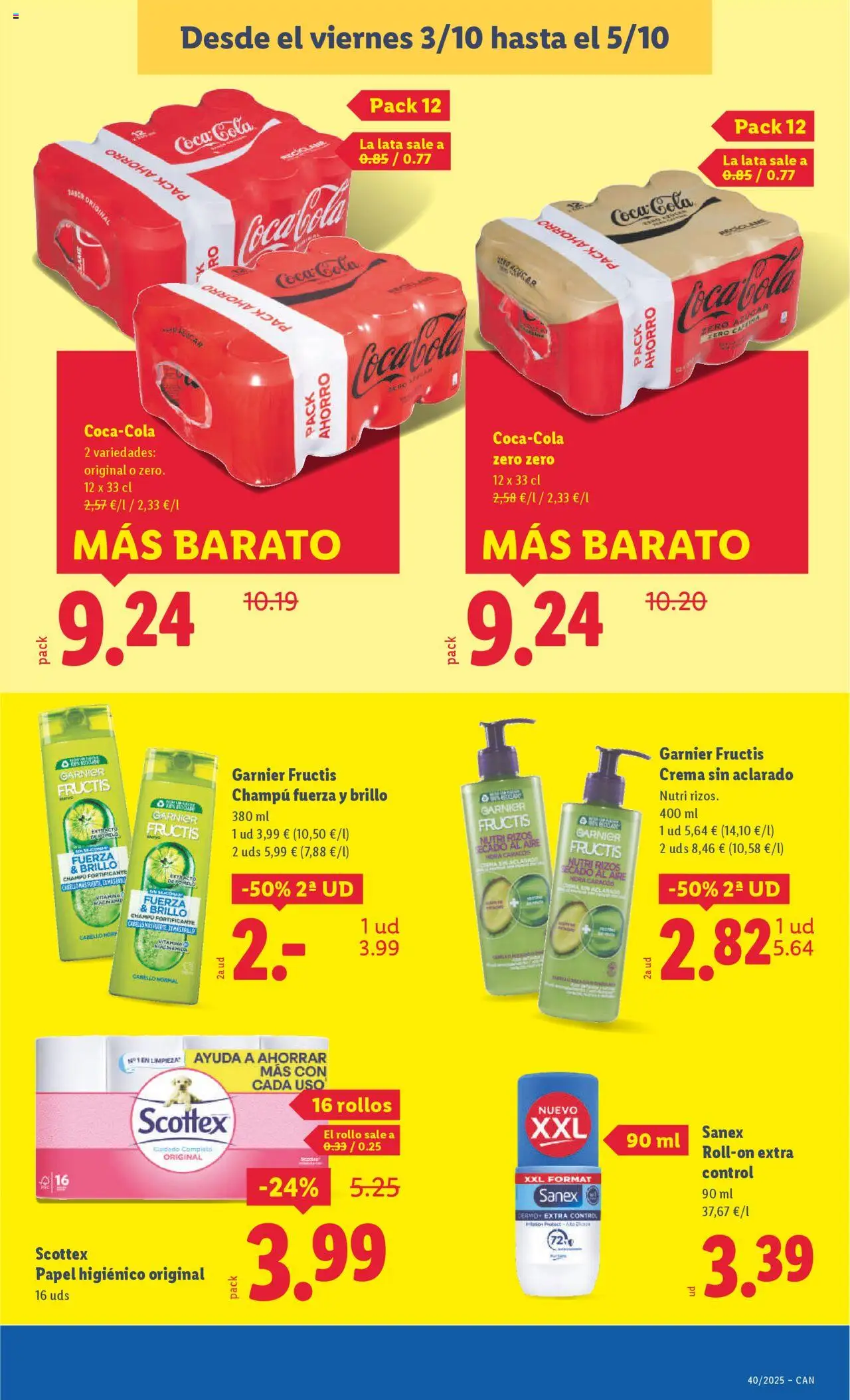 Lidl - Canarias │ válido desde el 29.09.2025 | Página: 31 | Productos: Champú, Papel higienico, Crema