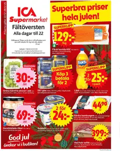 ICA Supermarket - Stockholm - Förhandsvisning av reklamblad från butik ICA Supermarket aktuell från 22.12.2025